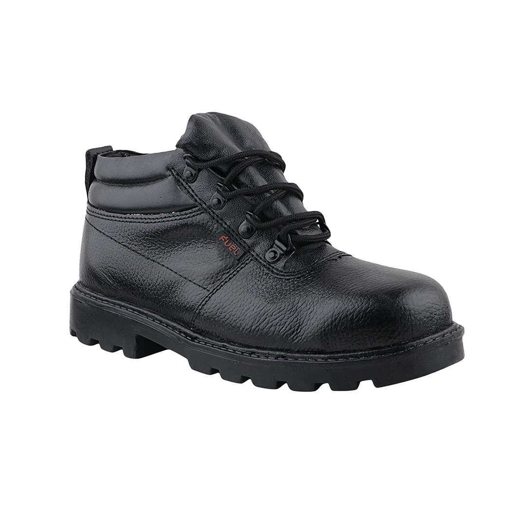 FUEL Flamingo HC Men's Black Lightweight PU Sole Industrial Safety Shoes with Impact Resistant (100 Joules) - Image 7