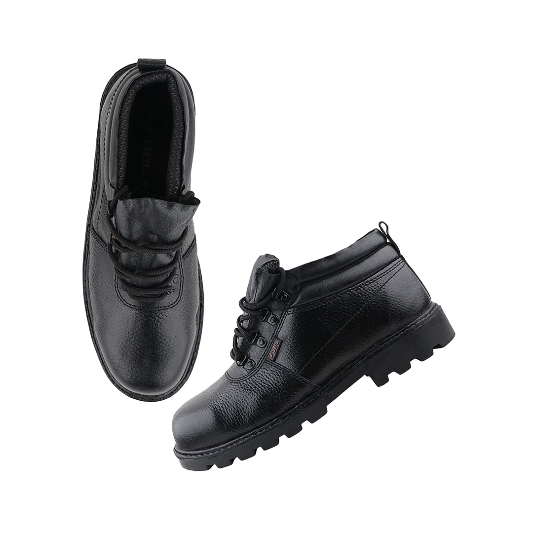 FUEL Flamingo HC Men's Black Lightweight PU Sole Industrial Safety Shoes with Impact Resistant (100 Joules) - Image 8