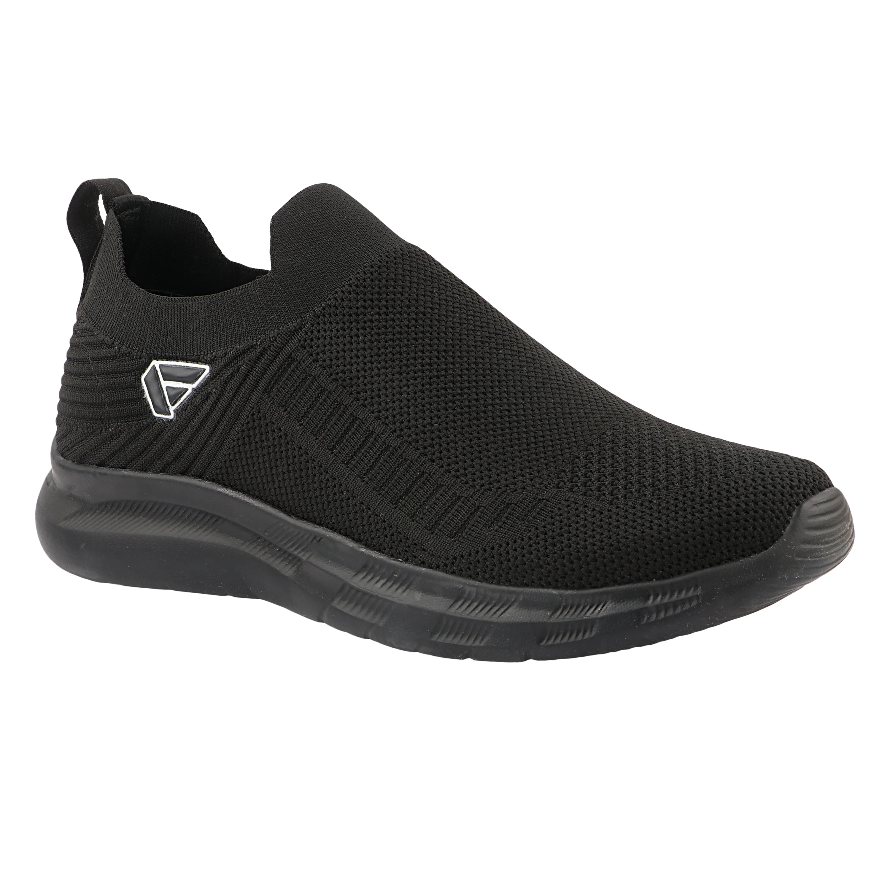 FUEL Flash Lightweight & Breathable Cushioned EVA Sole Slip-On Casual Shoes for Men's (Black)