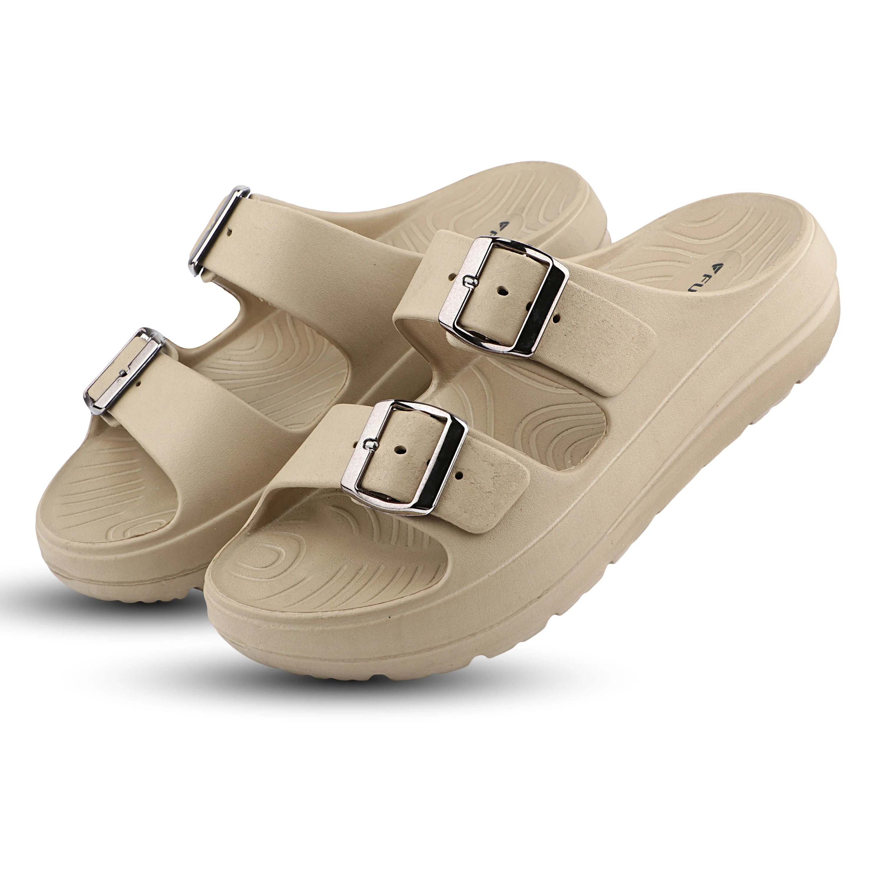 FUEL Florida Lightweight and Comfortable with Soft Cushioned Footbed & Slip-On Design for Women's (Beige) - Image 3