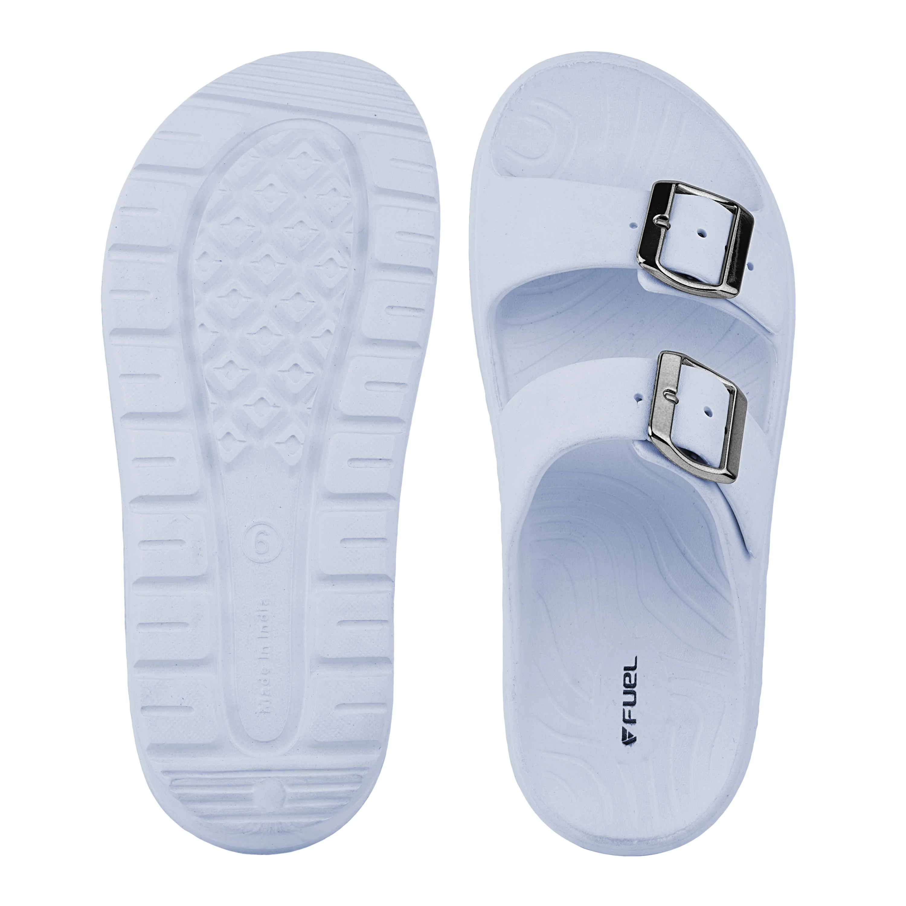 FUEL Florida Lightweight and Comfortable with Soft Cushioned Footbed & Slip-On Design for Women's (Ice-Blue) - Image 4