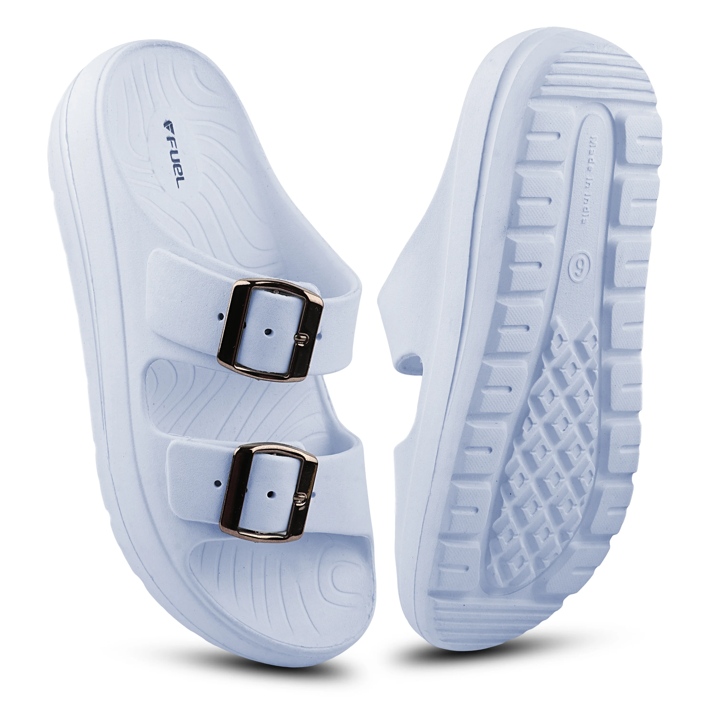 FUEL Florida Lightweight and Comfortable with Soft Cushioned Footbed & Slip-On Design for Women's (Ice-Blue) - Image 5