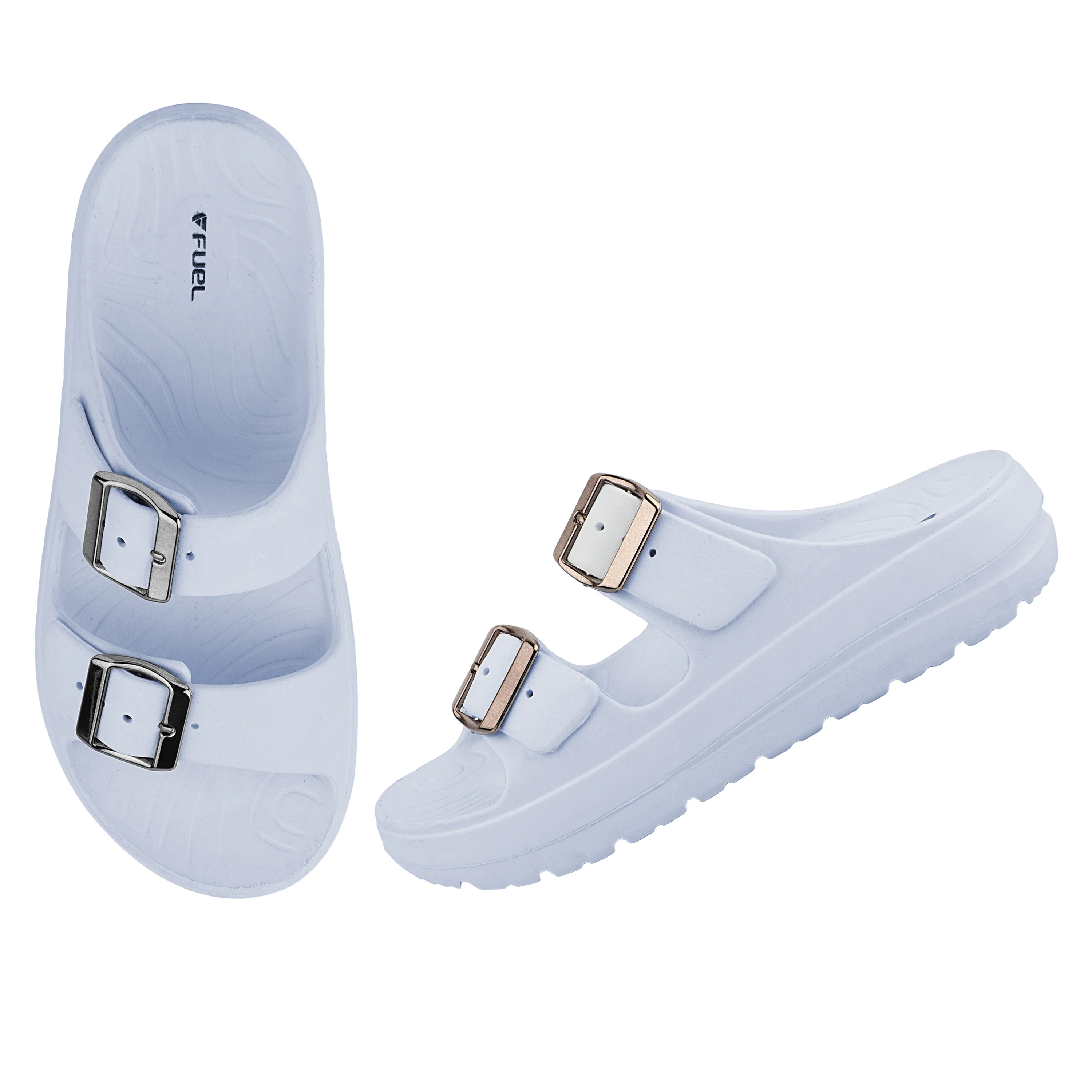FUEL Florida Lightweight and Comfortable with Soft Cushioned Footbed & Slip-On Design for Women's (Ice-Blue) - Image 6