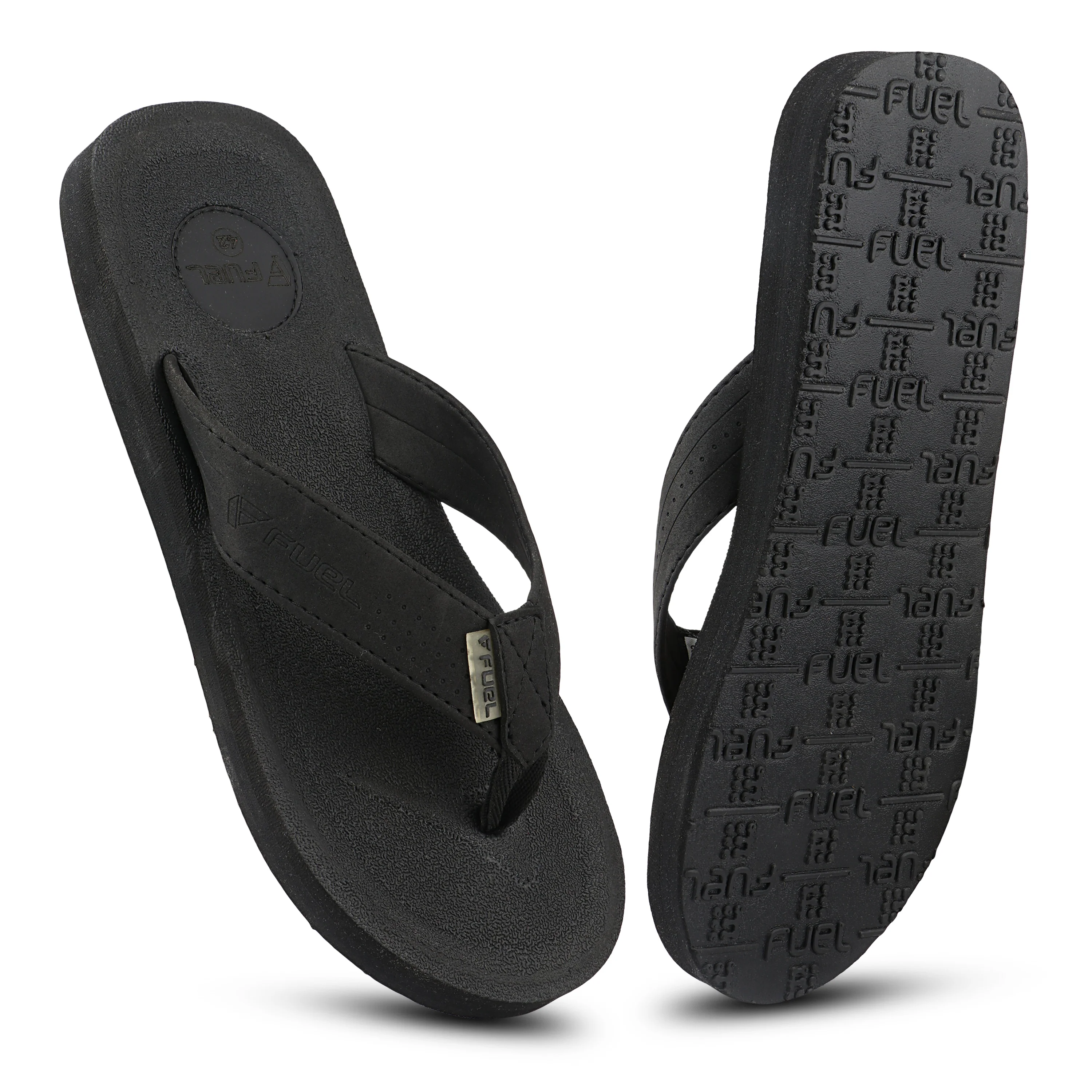 FUEL FMS-01 Comfortable with Flexible EVA Sole for Daily Comfort Slipper for Men's (Black) - Image 5