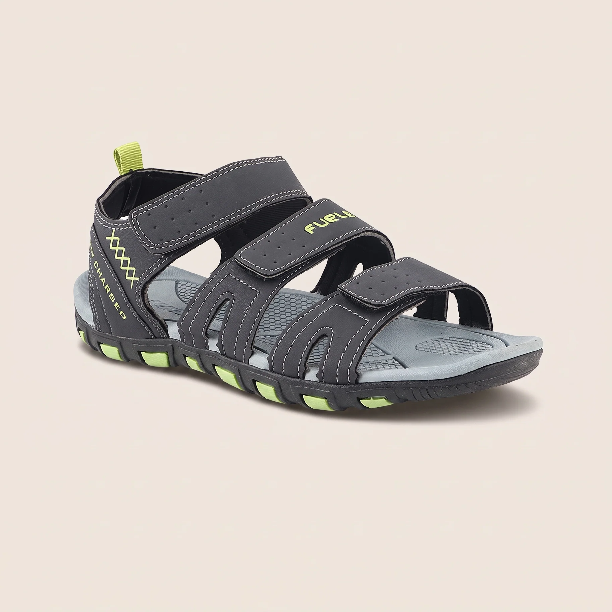 FUEL Force Comfortable Sports Sandals For Men's (Grey)