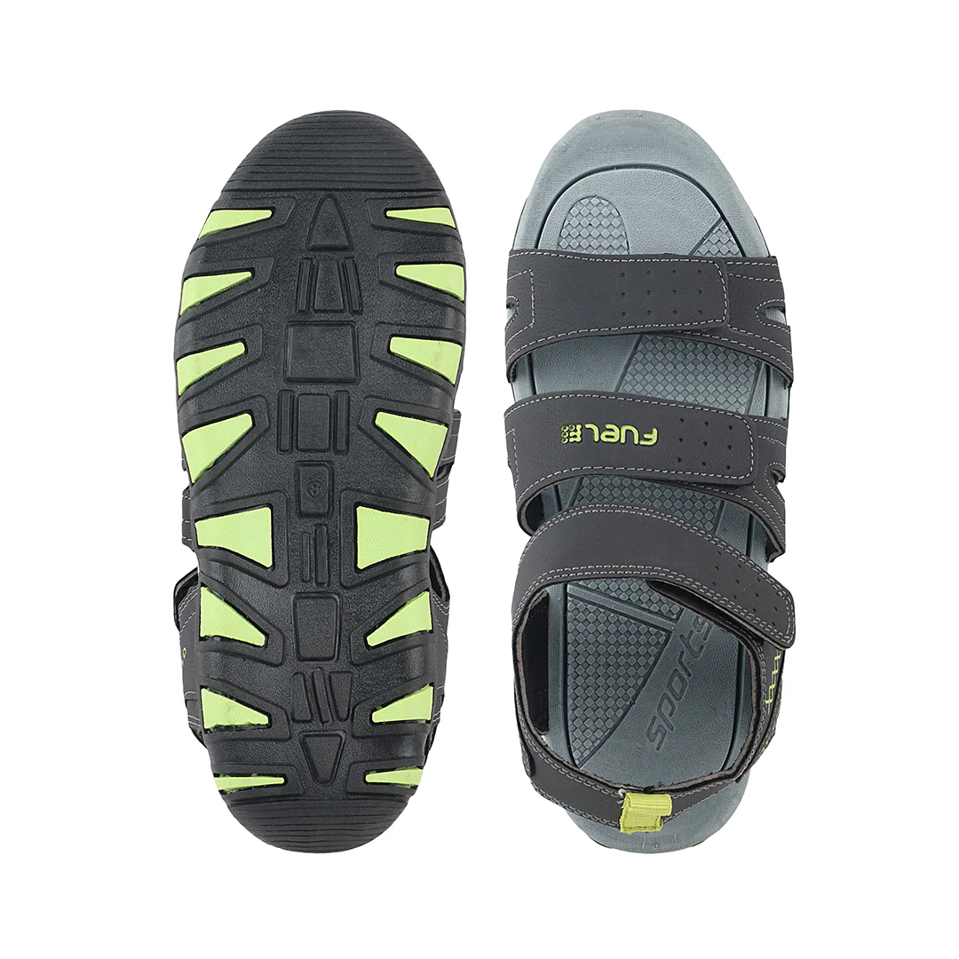 FUEL Force Comfortable Sports Sandals For Men's (Grey) - Image 5
