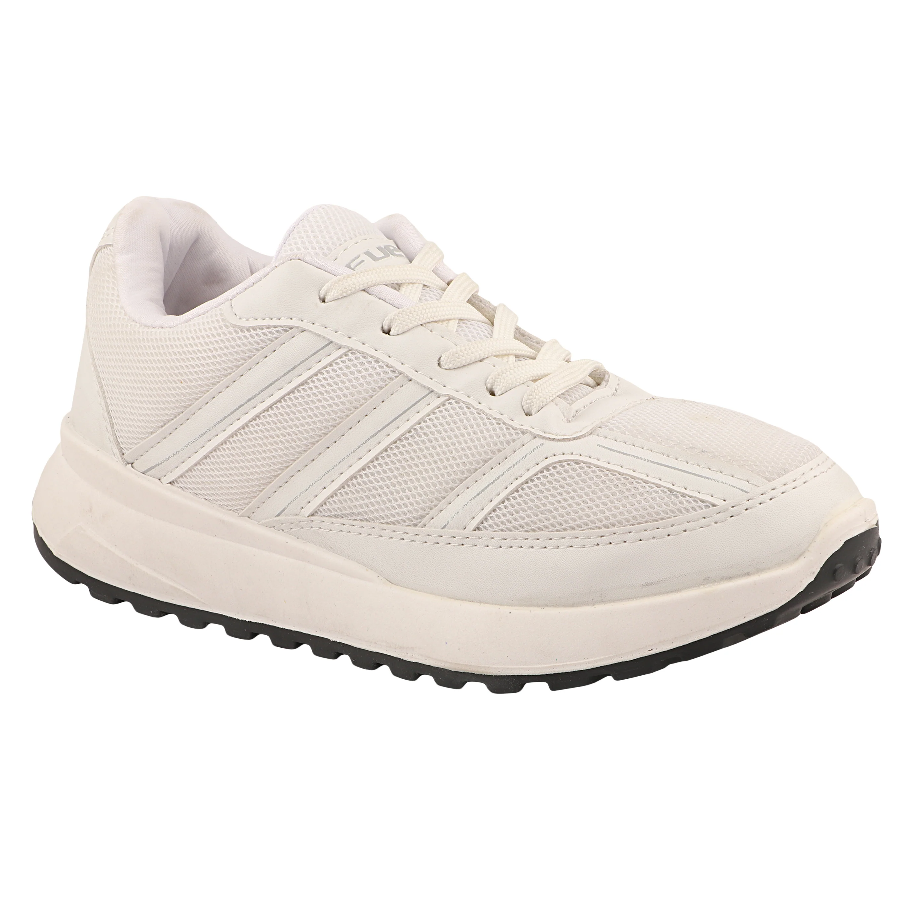 FUEL Frenzy Lightweight & Durable with Stylish Corduroy Cushioned Comfort Durable PVC Sole for Men's (White) - Image 2