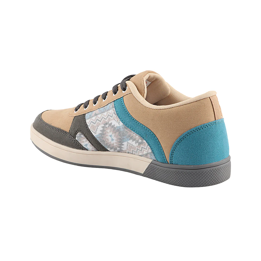 FUEL FS-02 Casual Lace-Up Sneakers Shoes for Men (Grey Beige) - Image 3