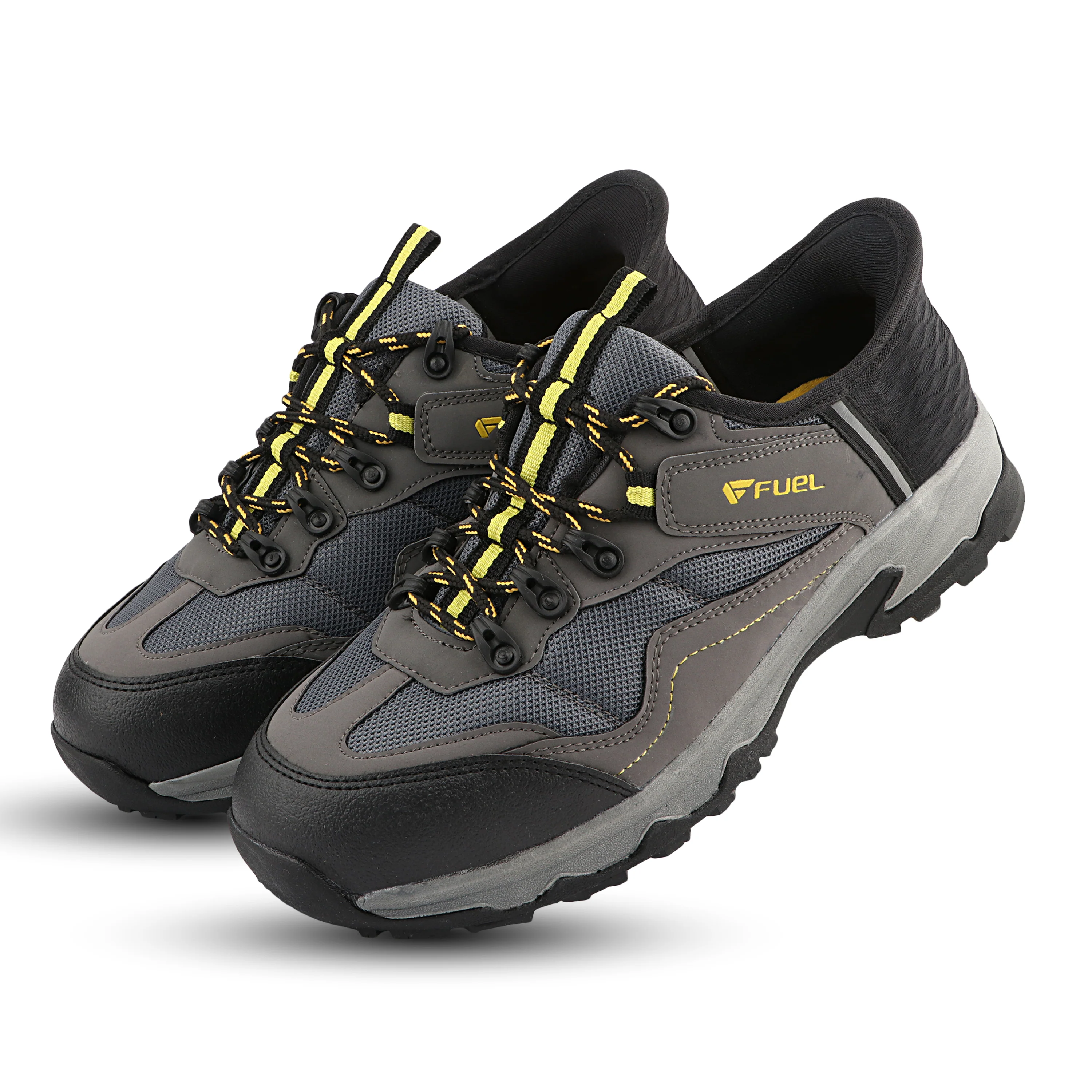 FUEL Futurix Breathable Mesh and Anti-Slip EVA+Rubber Sole with Composite Toe Protection of Industrial Work Safety Shoes for Men's (Grey) - Image 3