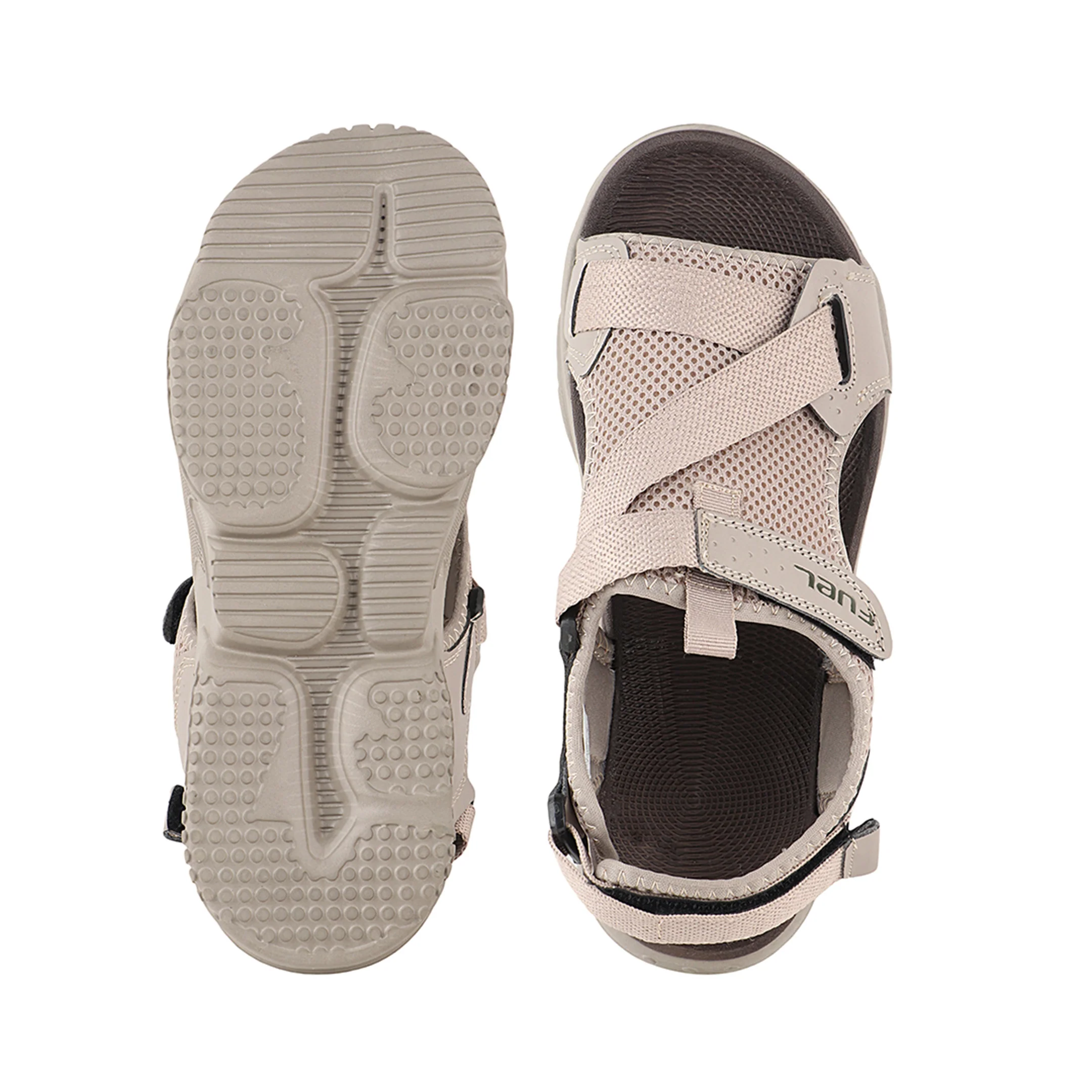 FUEL Gabbro Chunky Sports Sandals for Men (Beige) - Image 6