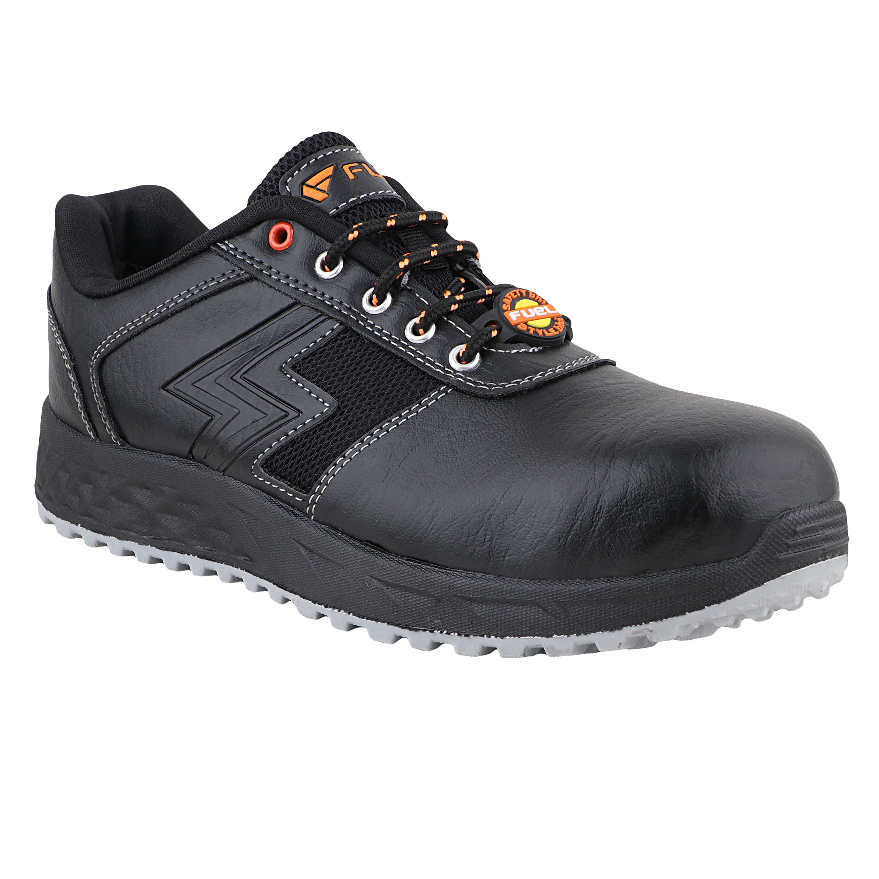 FUEL Gravix Synthetic Upper & PVC double density Sole Industrial Steel Toe Safety Shoes for Men (Black) - Image 6