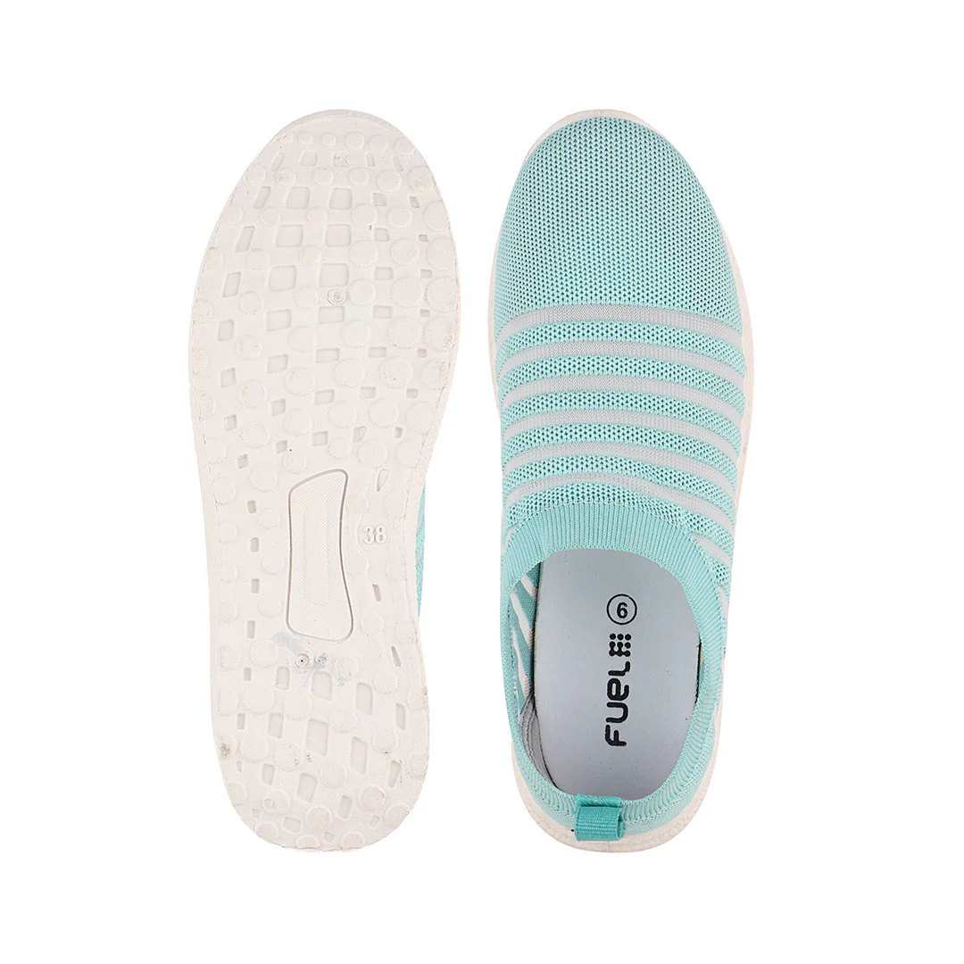FUEL Hazel Breathable Ultra-Lightweight Women Slip-on Sports Shoes(S.Green) - Image 5