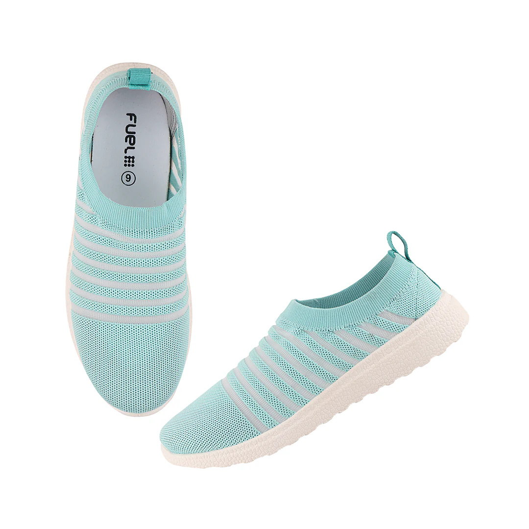 FUEL Hazel Breathable Ultra-Lightweight Women Slip-on Sports Shoes(S.Green) - Image 7