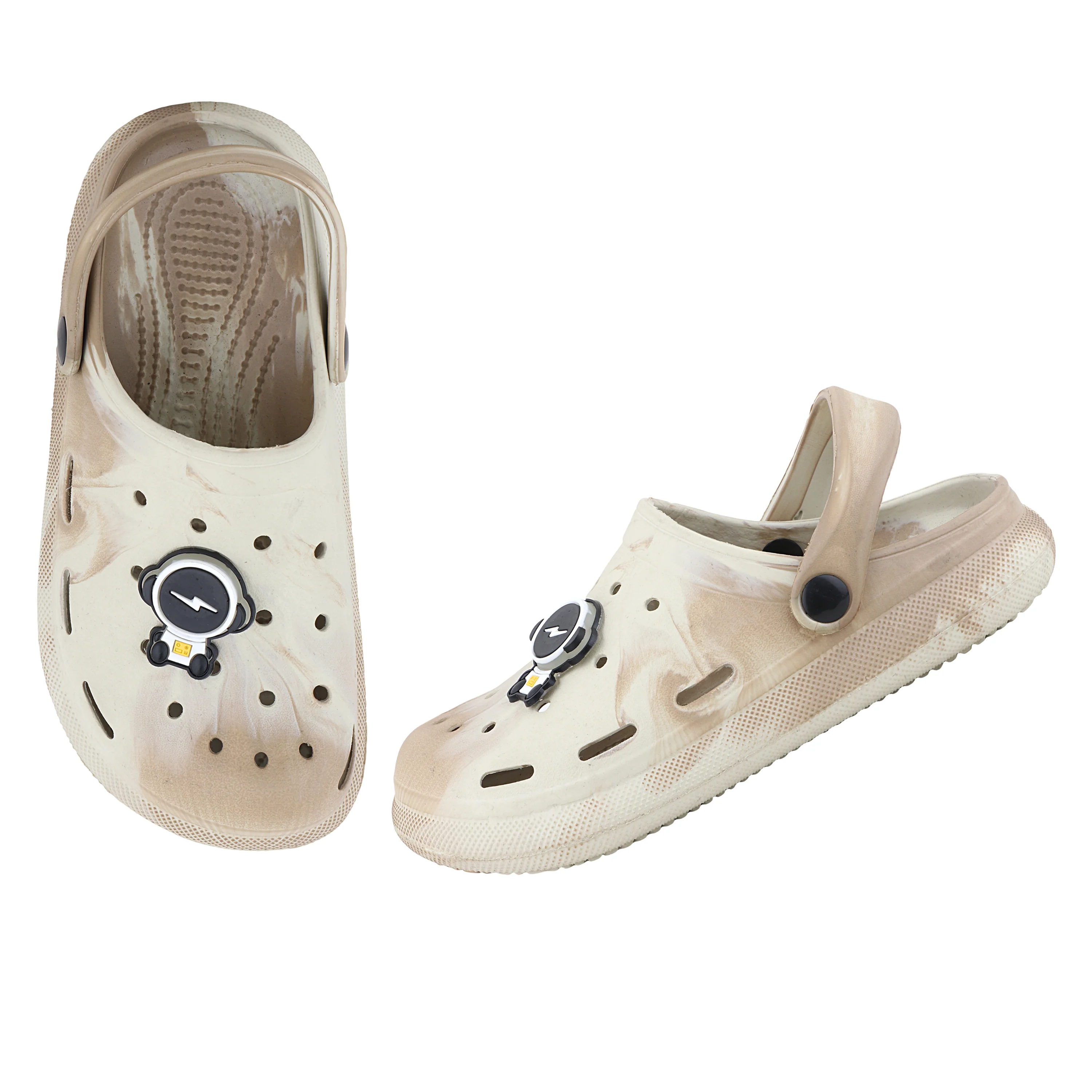 FUEL Hooper-01 Fully EVA Clogs for Kids Comfortable Anti-Skid & Waterproof Footwear (Beige) - Image 5