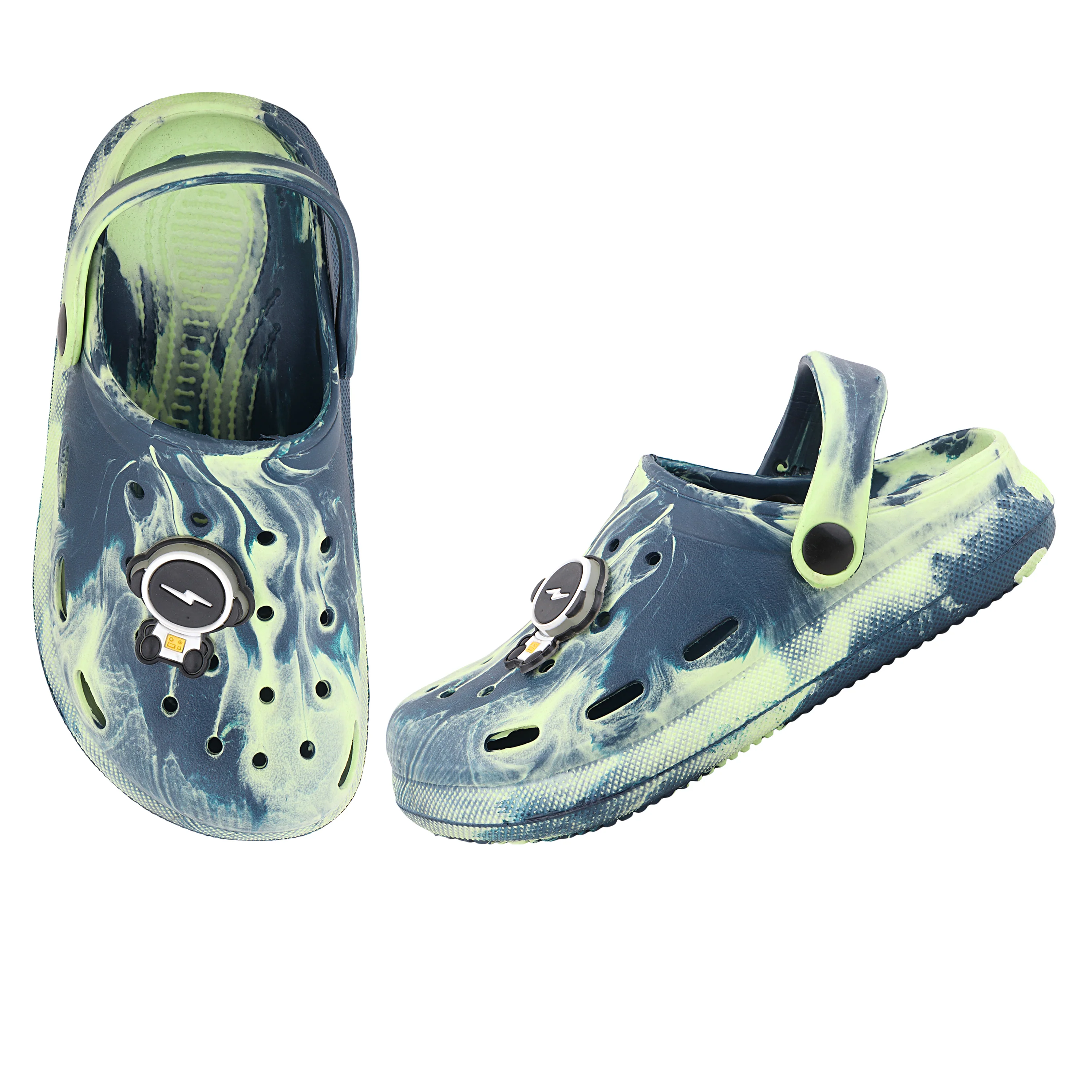 FUEL Hooper-01 Fully EVA Clogs for Kids Comfortable Anti-Skid & Waterproof Footwear (Navy) - Image 5