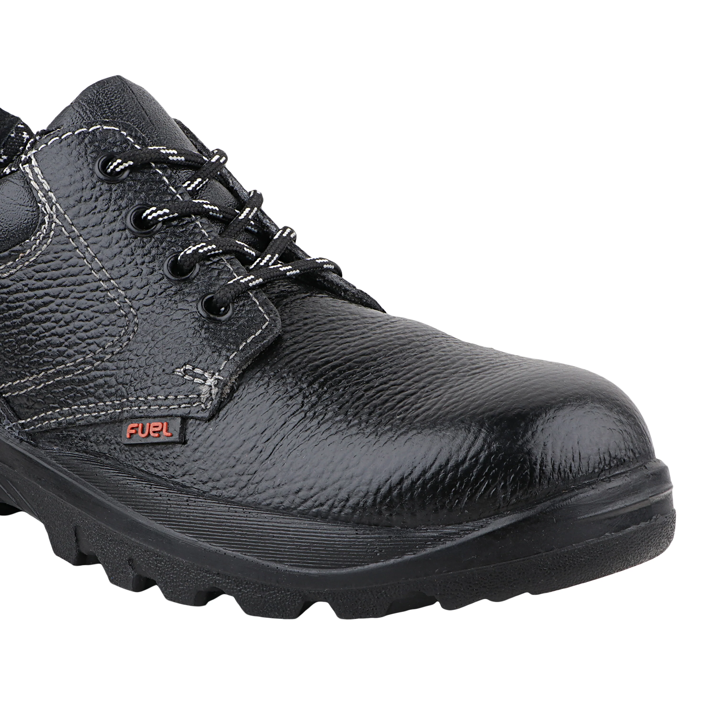FUEL Squad DD PU Single Density Sole Industrial Safety Shoes for Men Industrial with 200J Steel Toe (Black) - Image 2