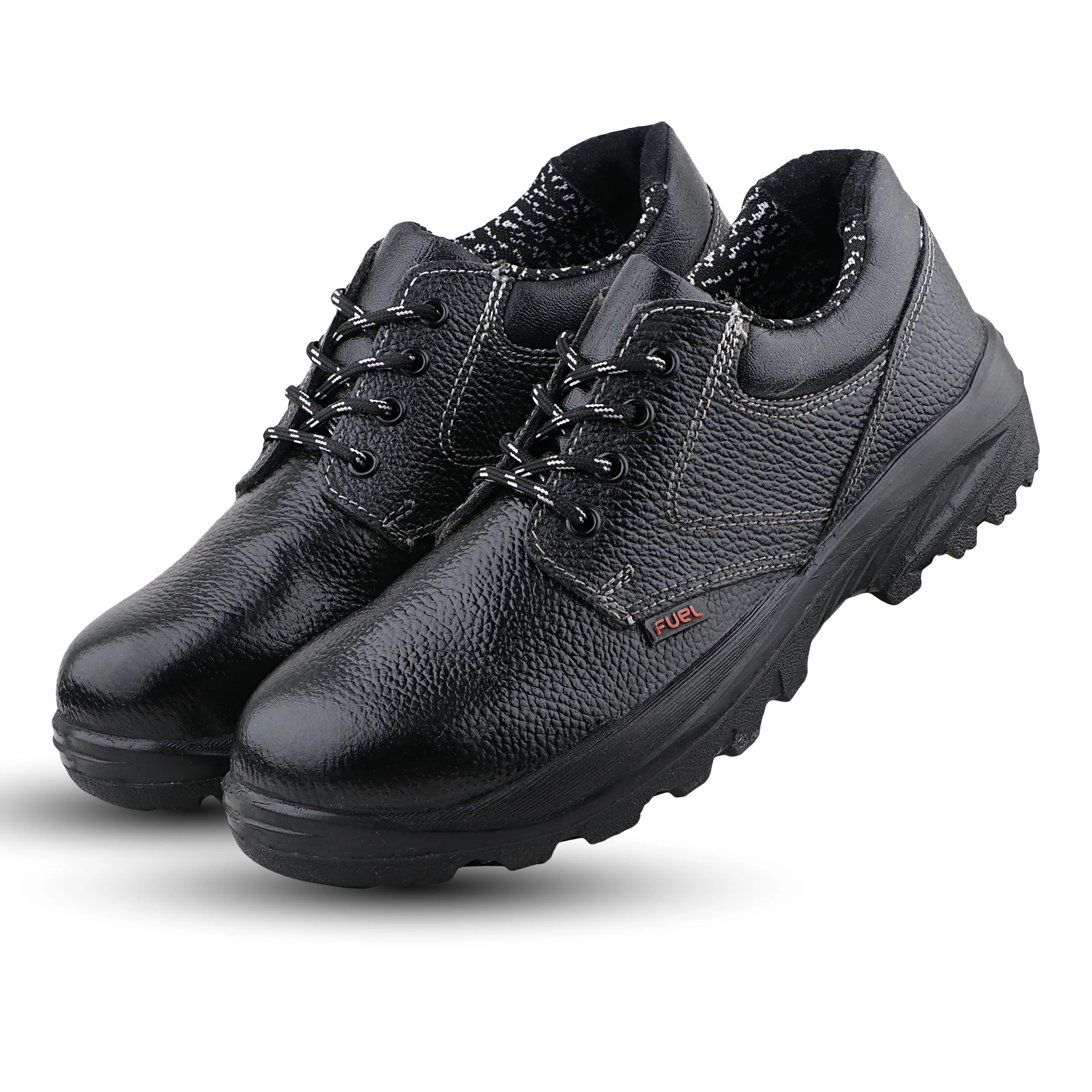FUEL Squad DD PU Single Density Sole Industrial Safety Shoes for Men Industrial with 200J Steel Toe (Black) - Image 3