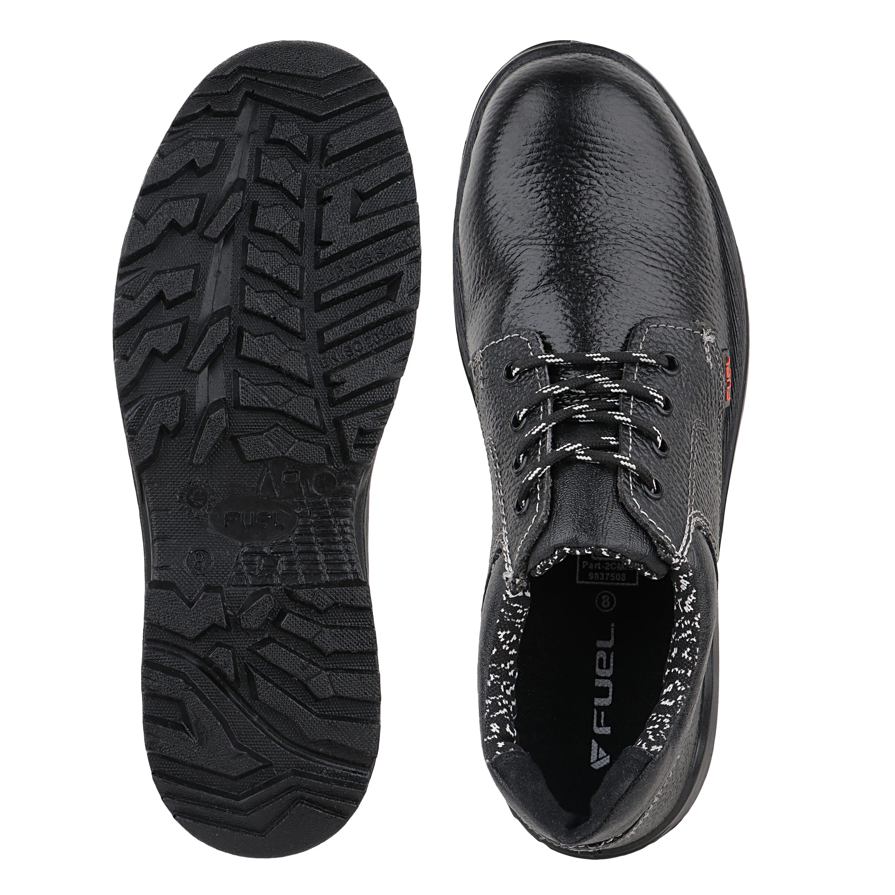 FUEL Squad DD PU Single Density Sole Industrial Safety Shoes for Men Industrial with 200J Steel Toe (Black) - Image 4