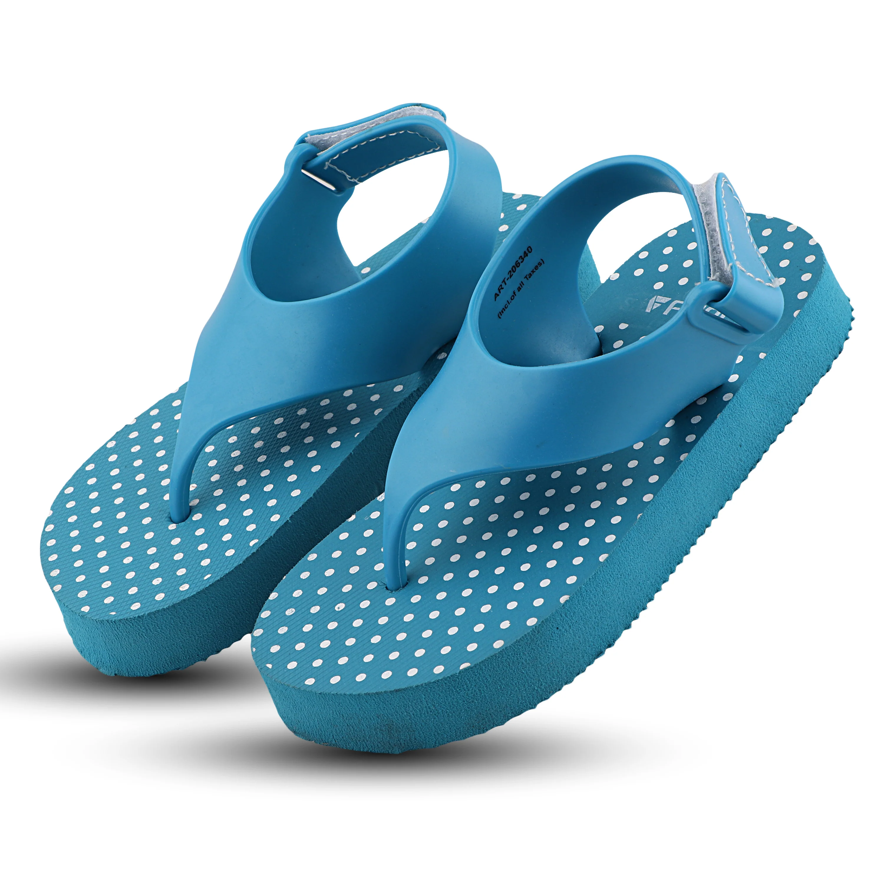 FUEL Casio Adjustable Velcro Strap & Comfortable EVA Slipper for Kids (Blue) - Image 4