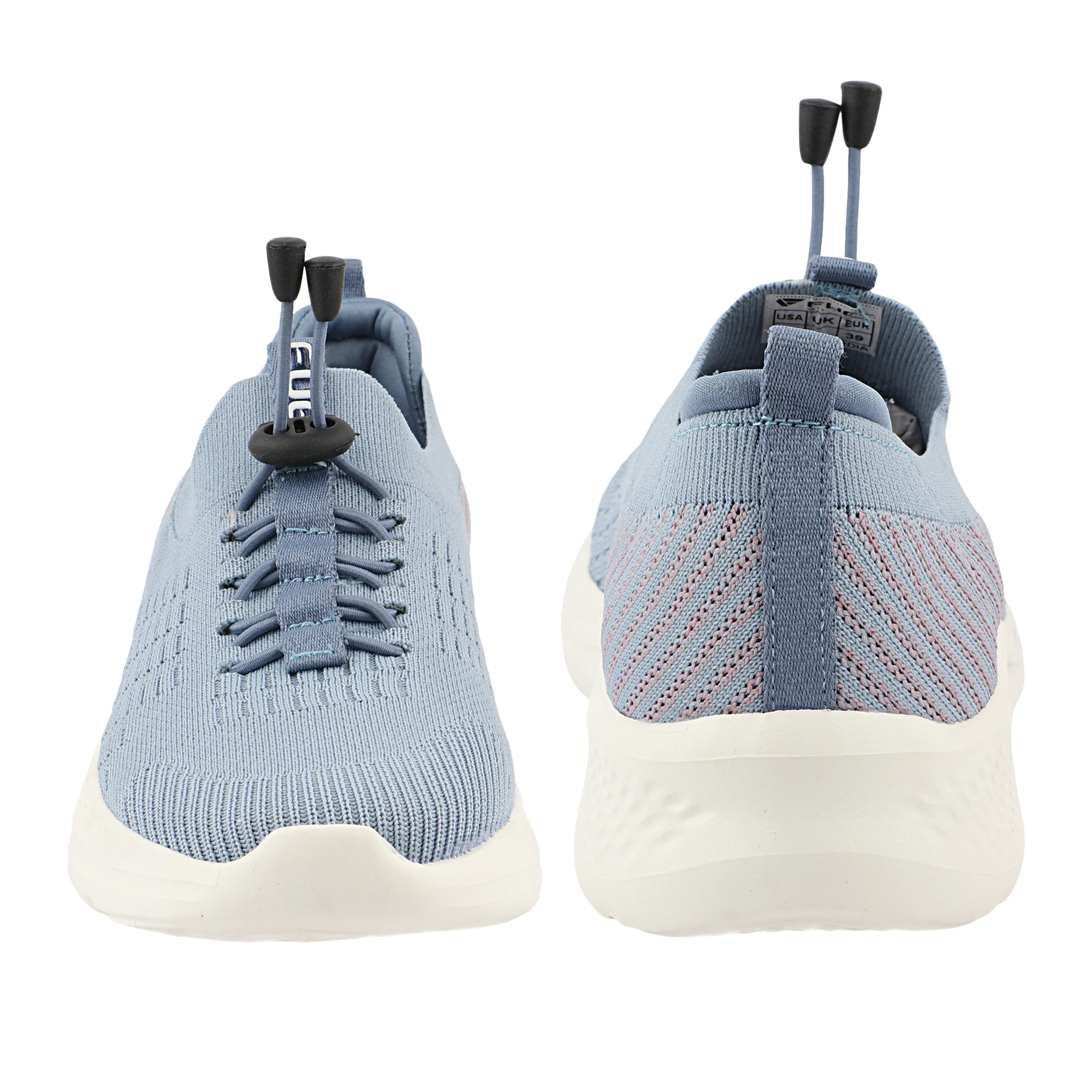 FUEL Lacy Breathable & Cushioned Footbed Running & Walking Lace-Up Women's Sports Shoes (Blue) - Image 6