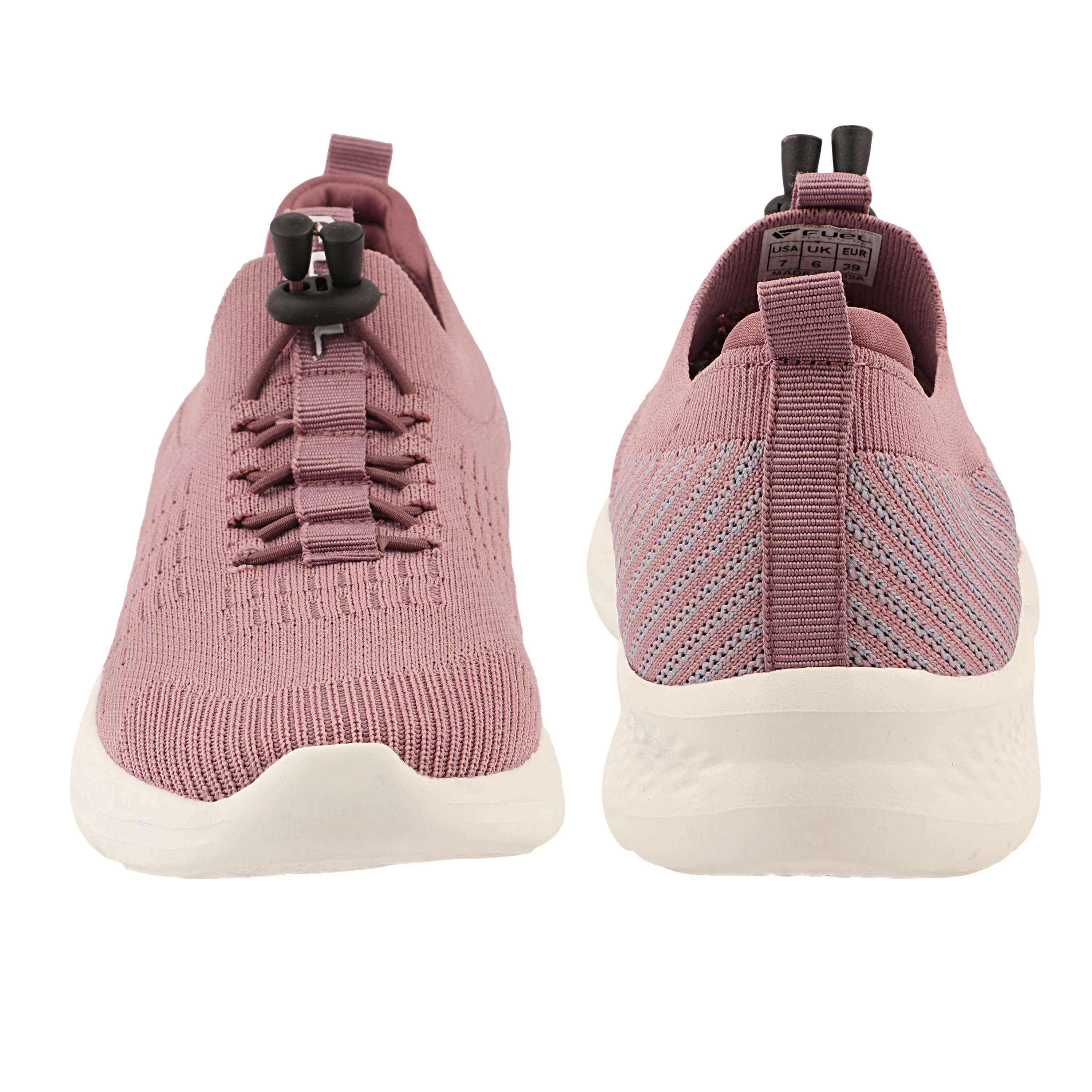 FUEL Lacy Breathable & Cushioned Footbed Running & Walking Lace-Up Women's Sports Shoes (Mauve) - Image 6