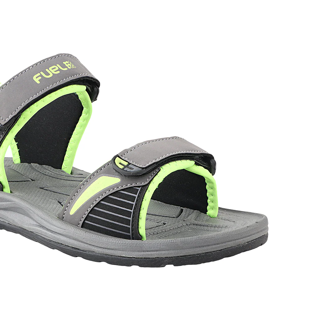 FUEL Leo Breathable & Flexible Sports Sandal For Men (Grey) - Image 2