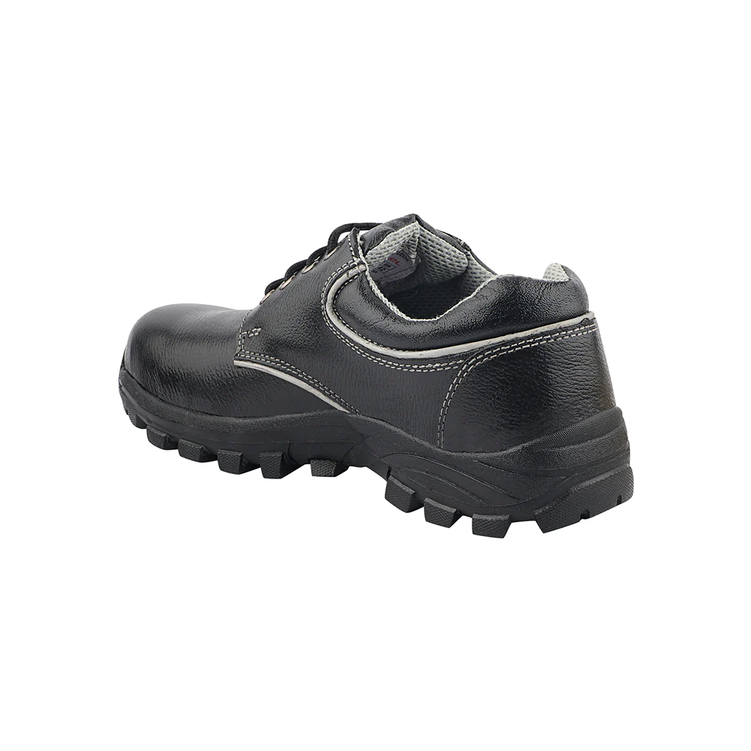 FUEL Leon R Leather in Tango PRINT & Rubberized Single Density Sole Industrial Safety Shoes for Men's (Black) - Image 5