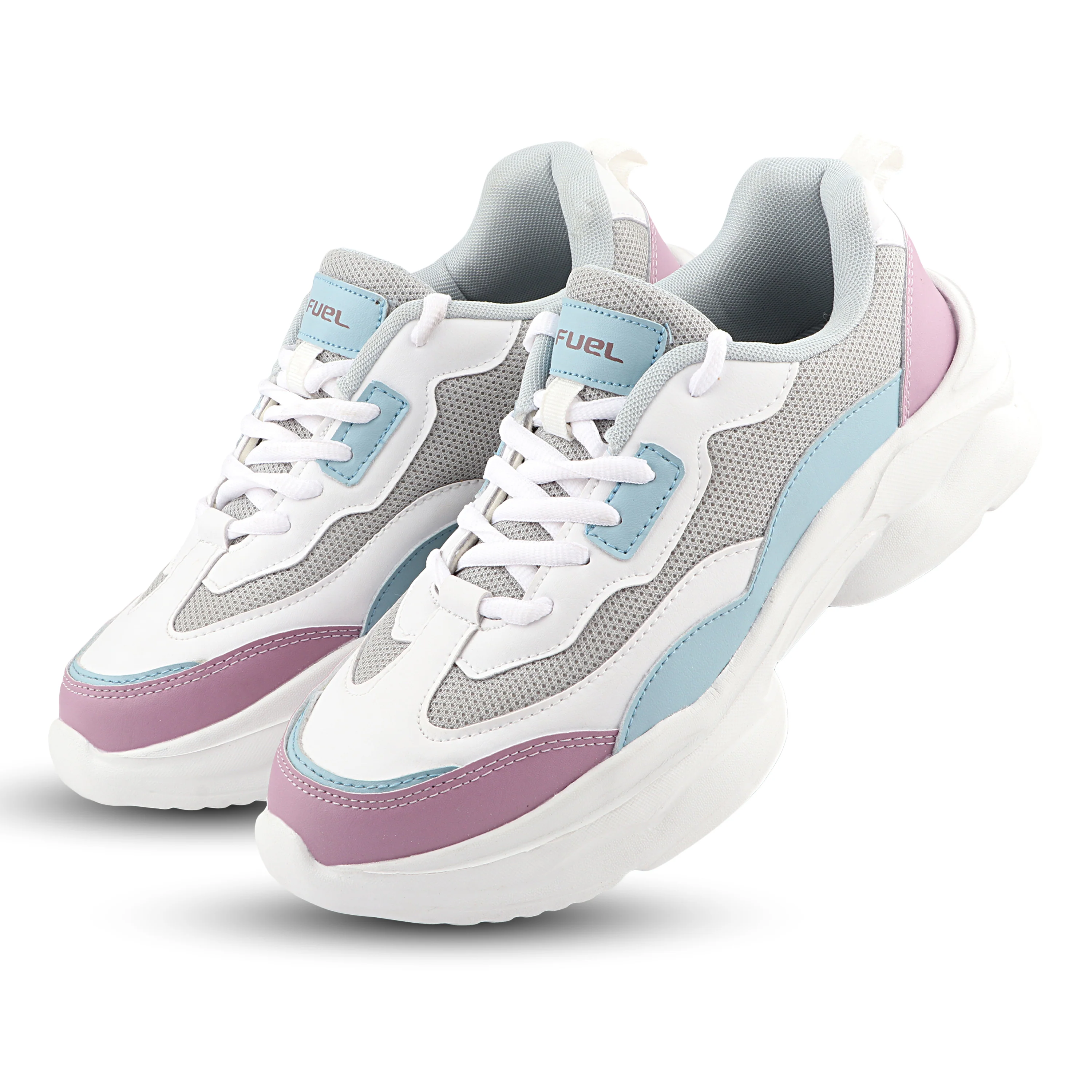 FUEL Lina Lightweight & Comfortable with Lace-Up Running & Daily Wear Sports Shoes for Women's (Blue) - Image 3
