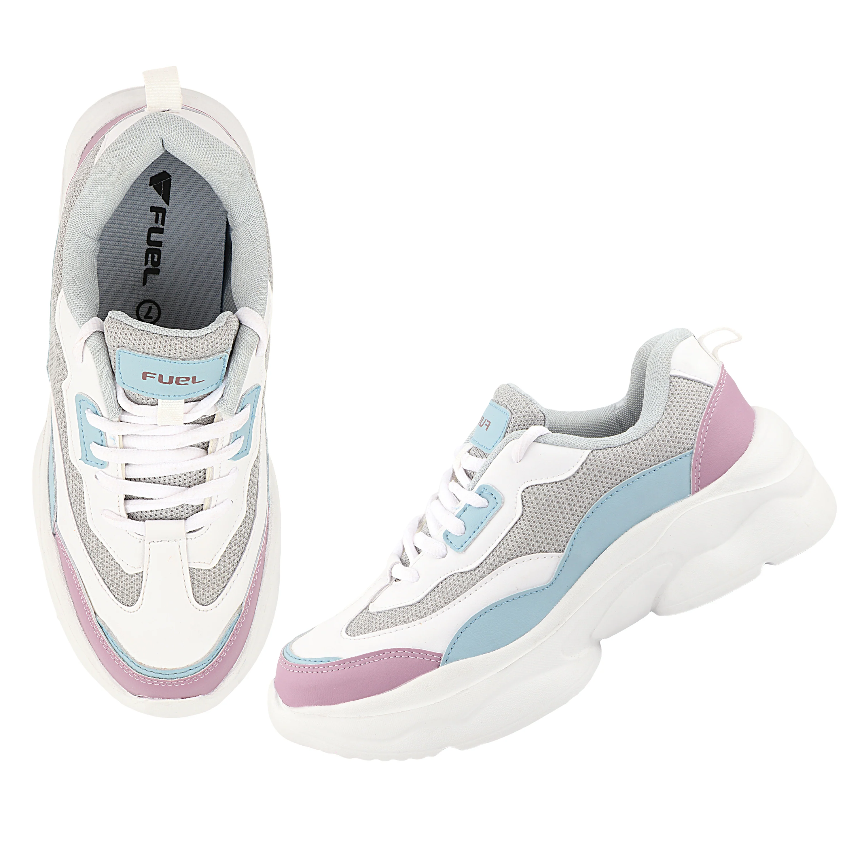 FUEL Lina Lightweight & Comfortable with Lace-Up Running & Daily Wear Sports Shoes for Women's (Blue) - Image 5
