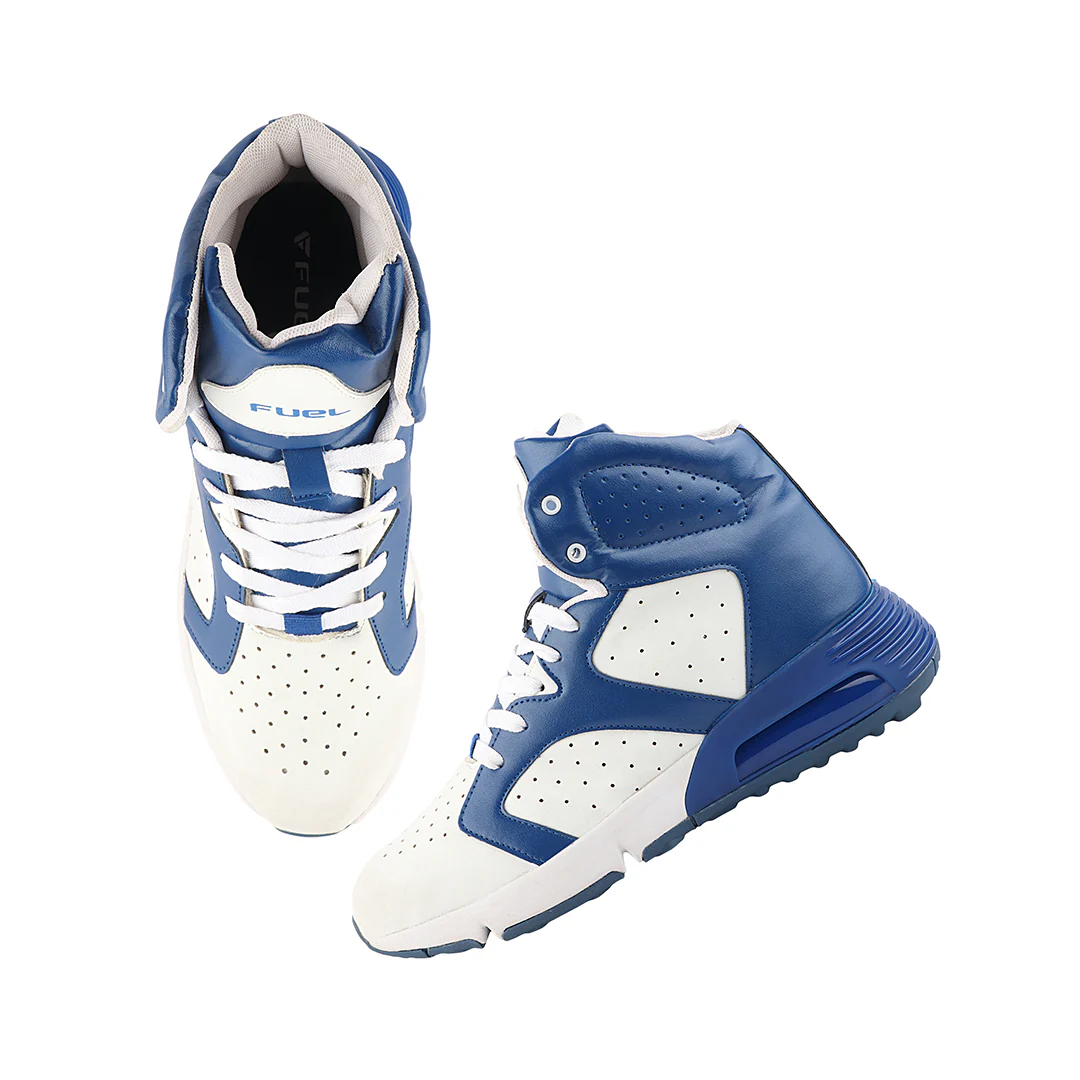 FUEL Basketball Comfortable Cushioned Footbed Athletic Sneakers for Man's (Royal Blue) - Image 7