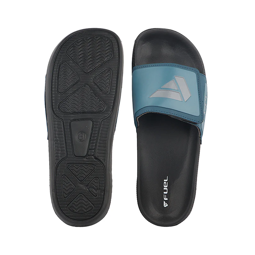 FUEL Men's Slippers, Flip Flops For Men, Lighweight & Comfratable, Non-Slip Slippers For Daily Use, Causal Footwear For Boys (SLF-01) (Blue Grey) - Image 5