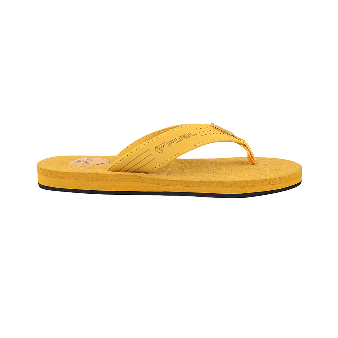 FUEL FMS-01 Comfortable with Flexible EVA Sole for Daily Comfort Slipper for Men's (Mustard) - Image 2
