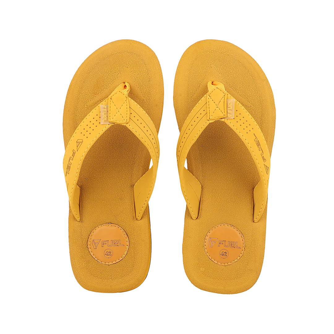 FUEL FMS-01 Comfortable with Flexible EVA Sole for Daily Comfort Slipper for Men's (Mustard) - Image 4