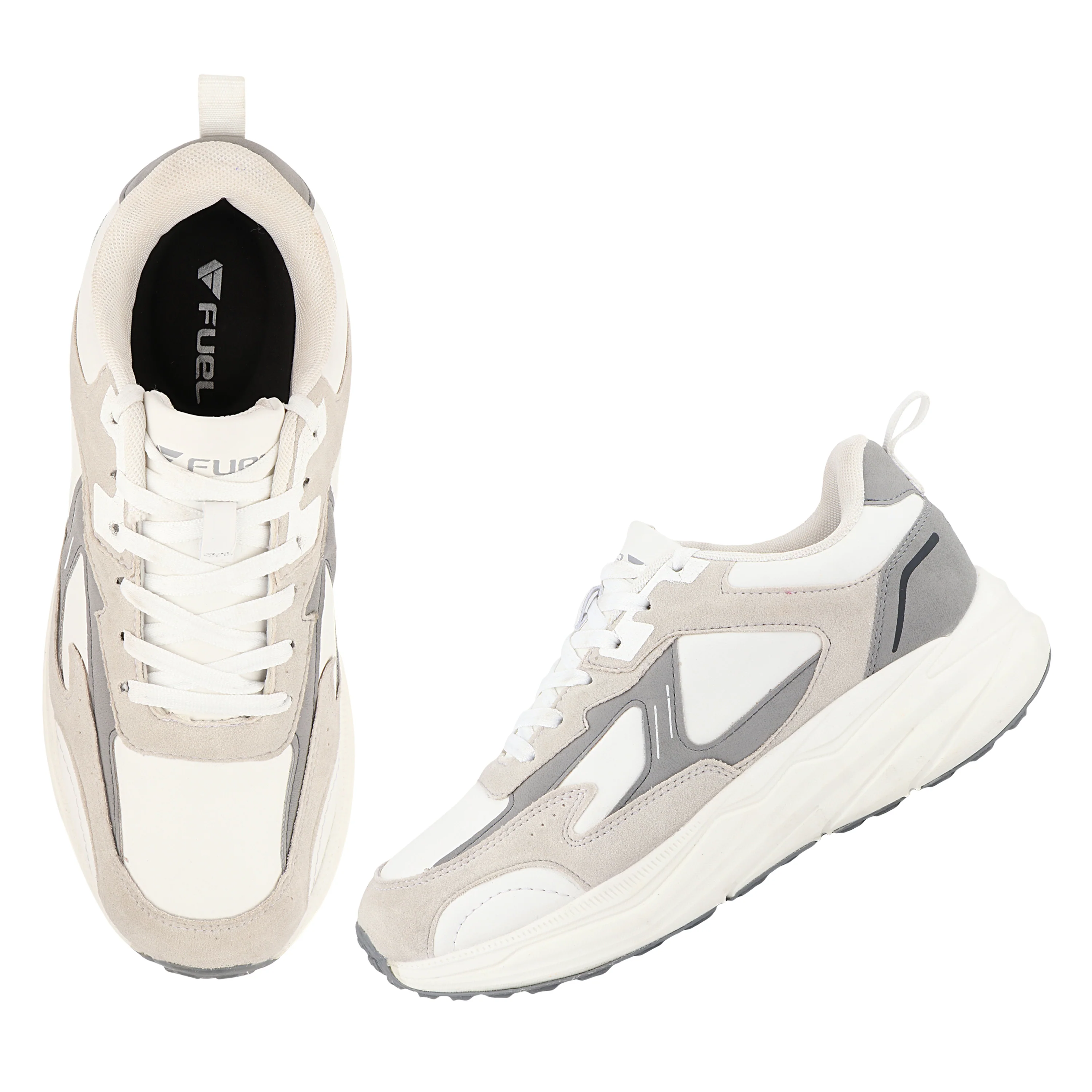FUEL Nava-06 Men's Lightweight & Durable Trendy Sports Shoes with Anti-Skid Sole for Everyday Comfort (White) - Image 6