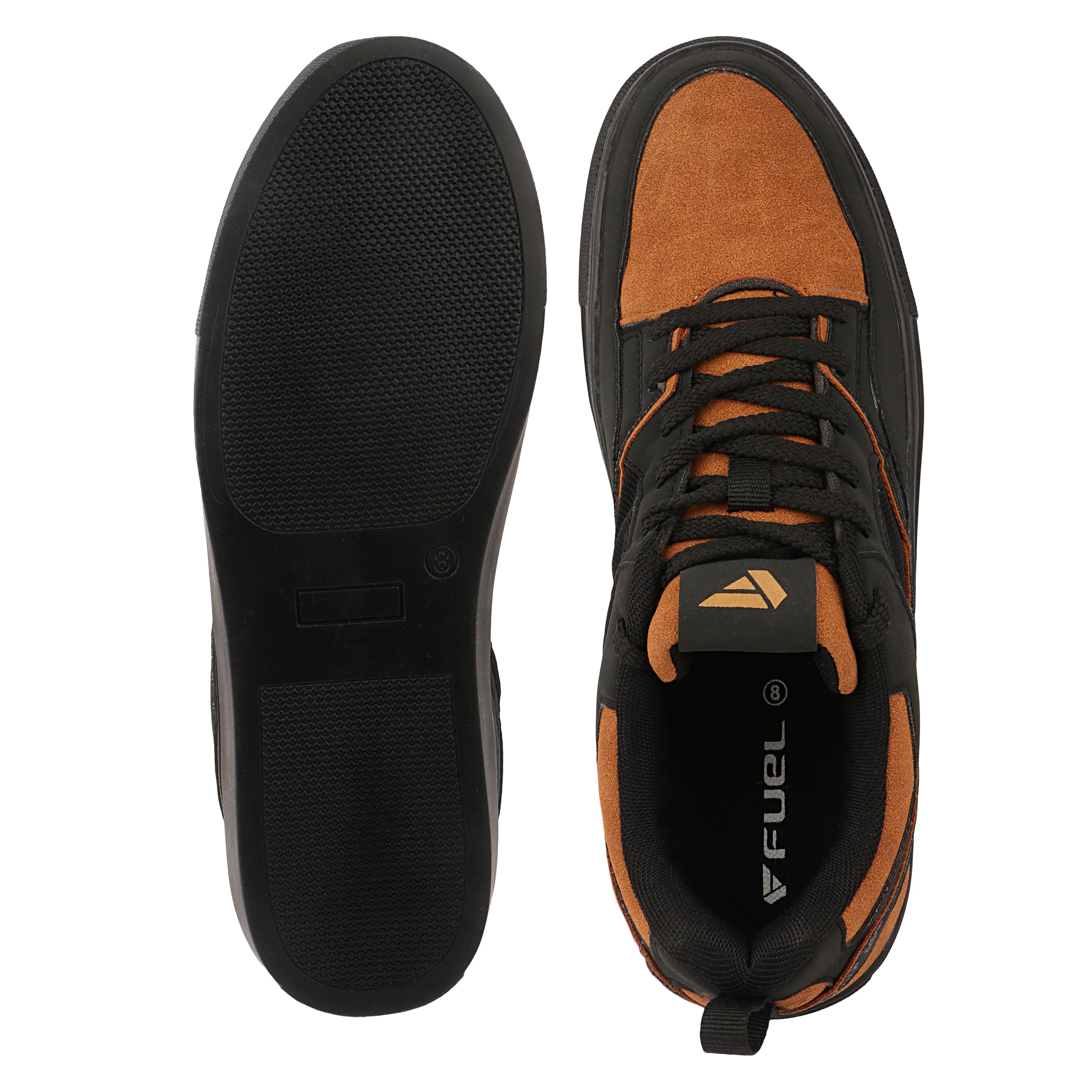 FUEL Nava-08 Lightweight Casual & Running Shock-Absorbing Comfort TPR Sole Sports Shoes for Men's (Black) - Image 4