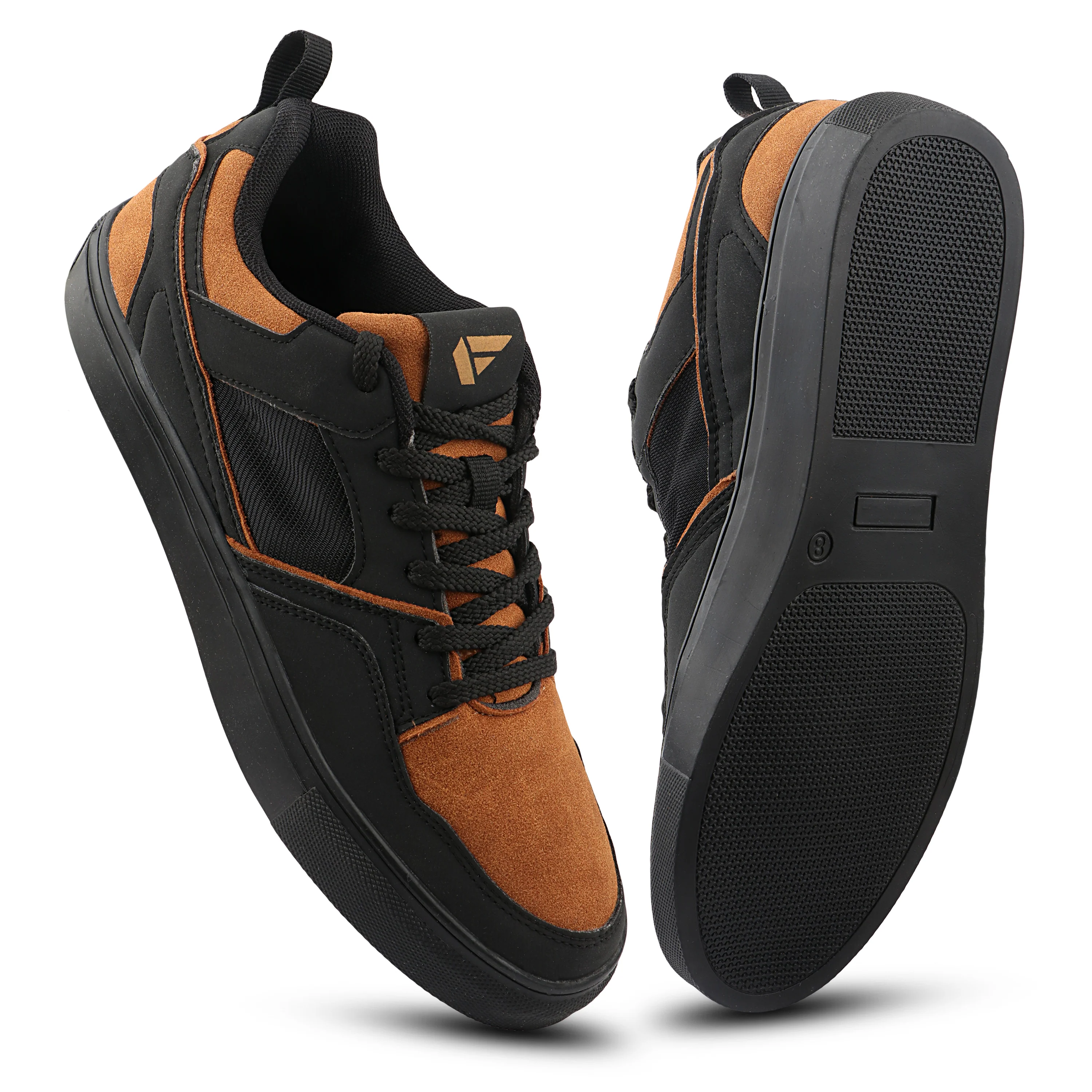 FUEL Nava-08 Lightweight Casual & Running Shock-Absorbing Comfort TPR Sole Sports Shoes for Men's (Black) - Image 5