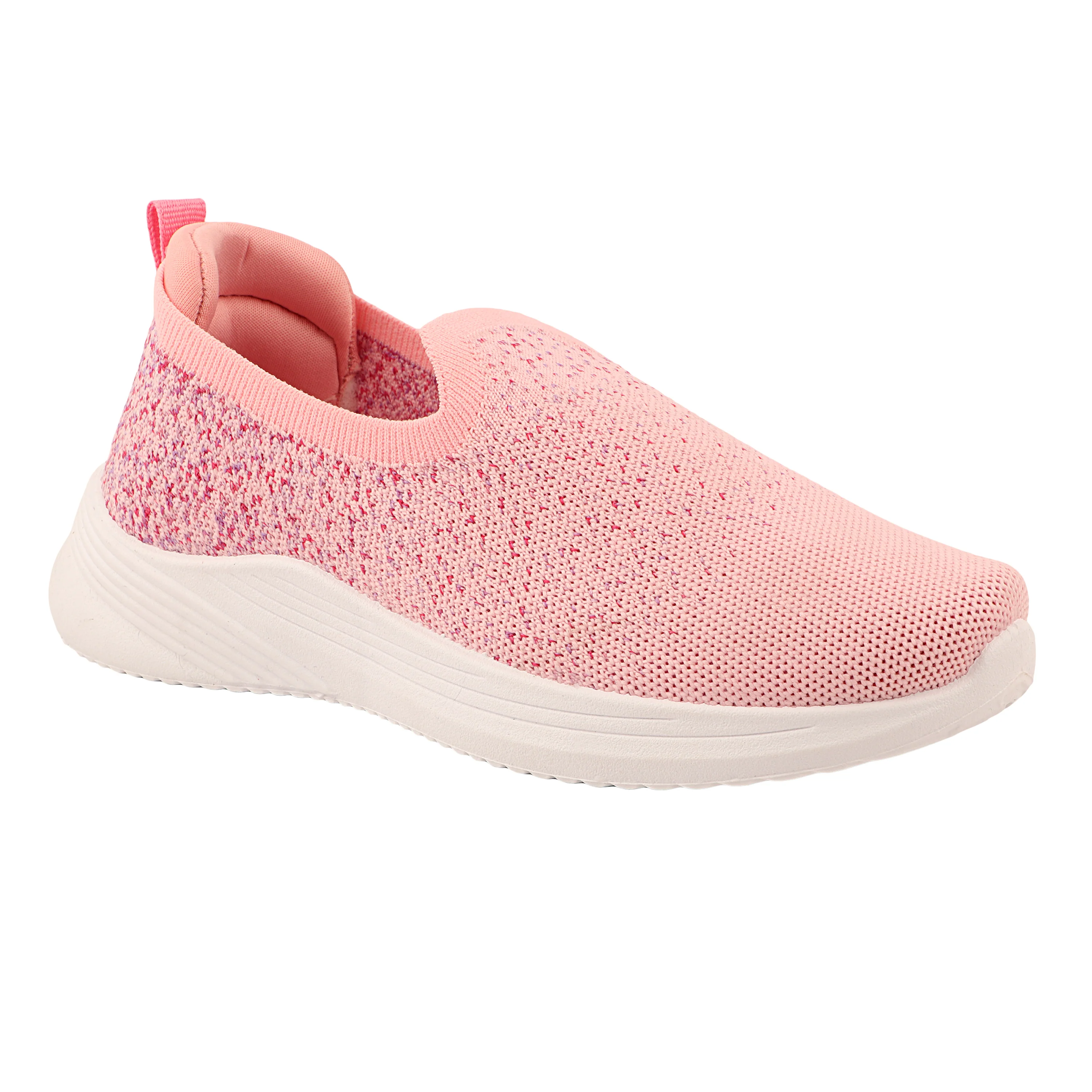FUEL Nayasa-01 Comfortable and Breathable Knitted Upper with  Cushioned Footbed Slip-On Casual Shoes for Women's (Pink) - Image 2