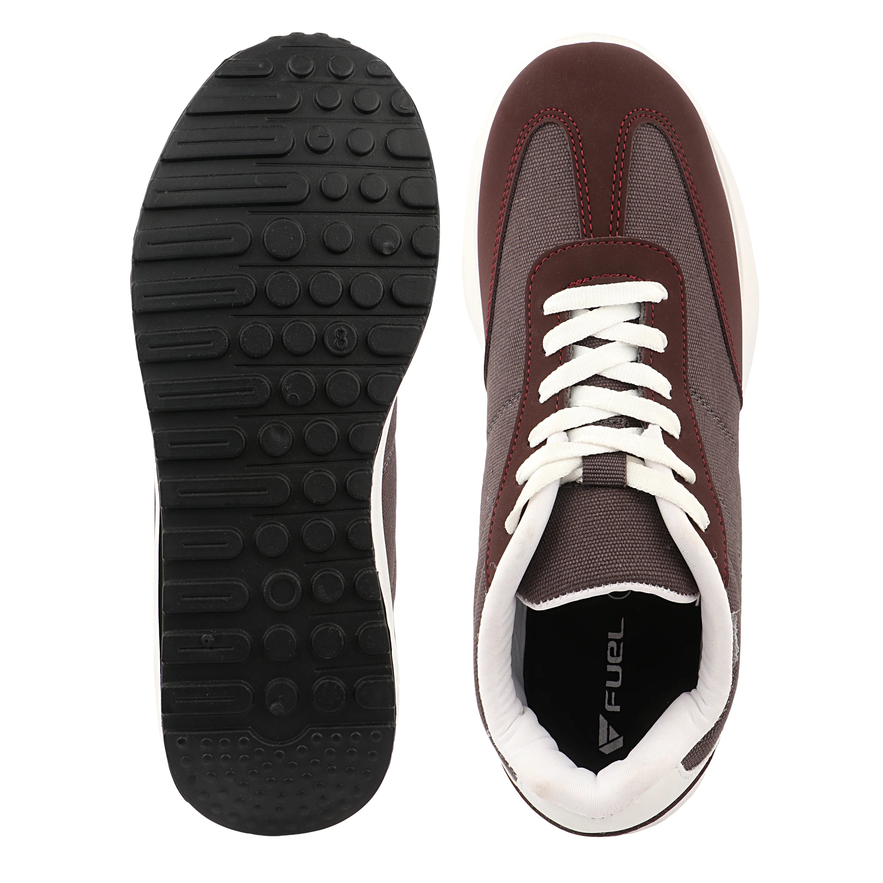FUEL Neostep-03 Flexible & Lightweight Shock-Absorbing and Comfort Durable Sole Sports Shoes for Men's (Mehroon) - Image 4