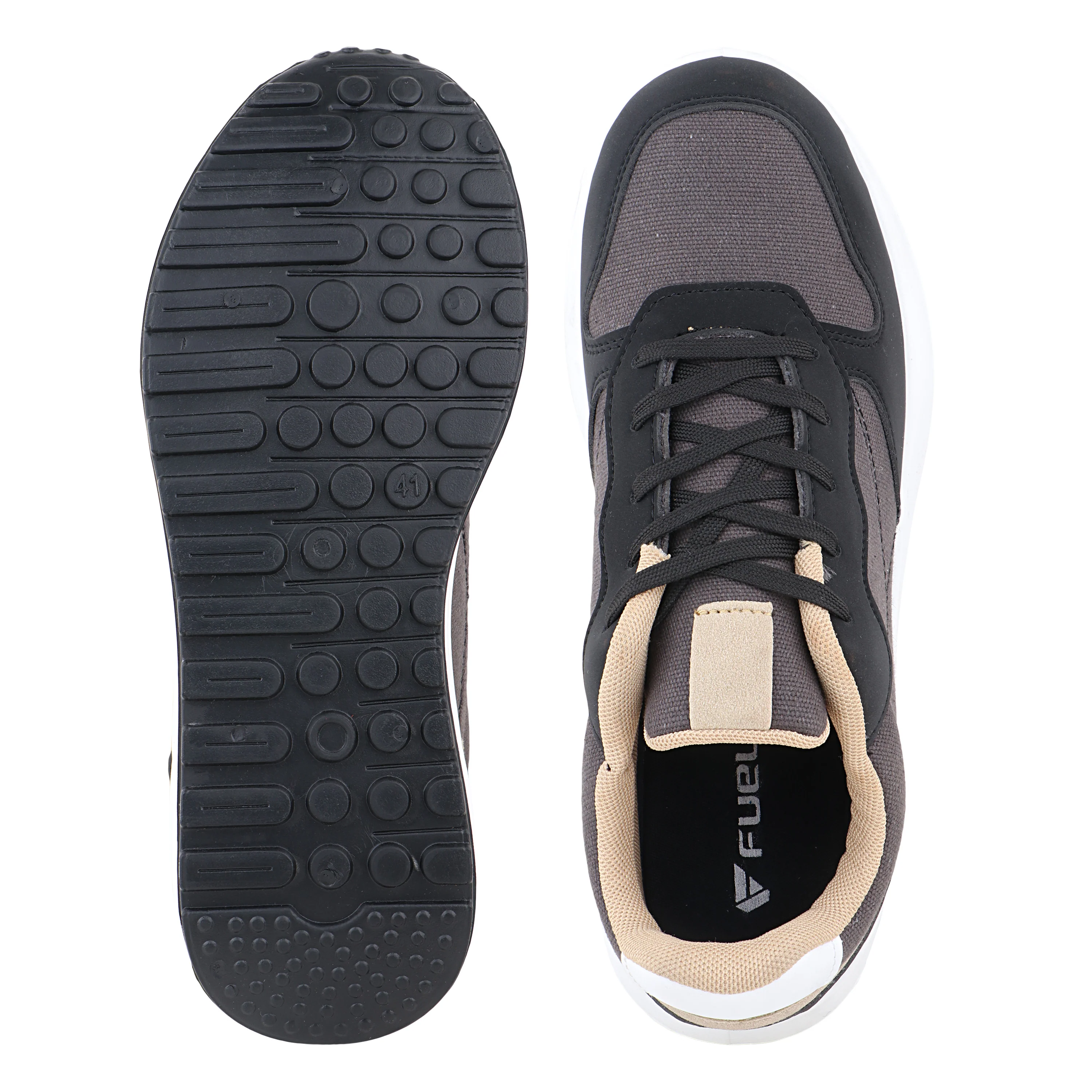 FUEL Neostep Comfortable & Casual Lightweight Sports Shoes for Men's (Black) - Image 5