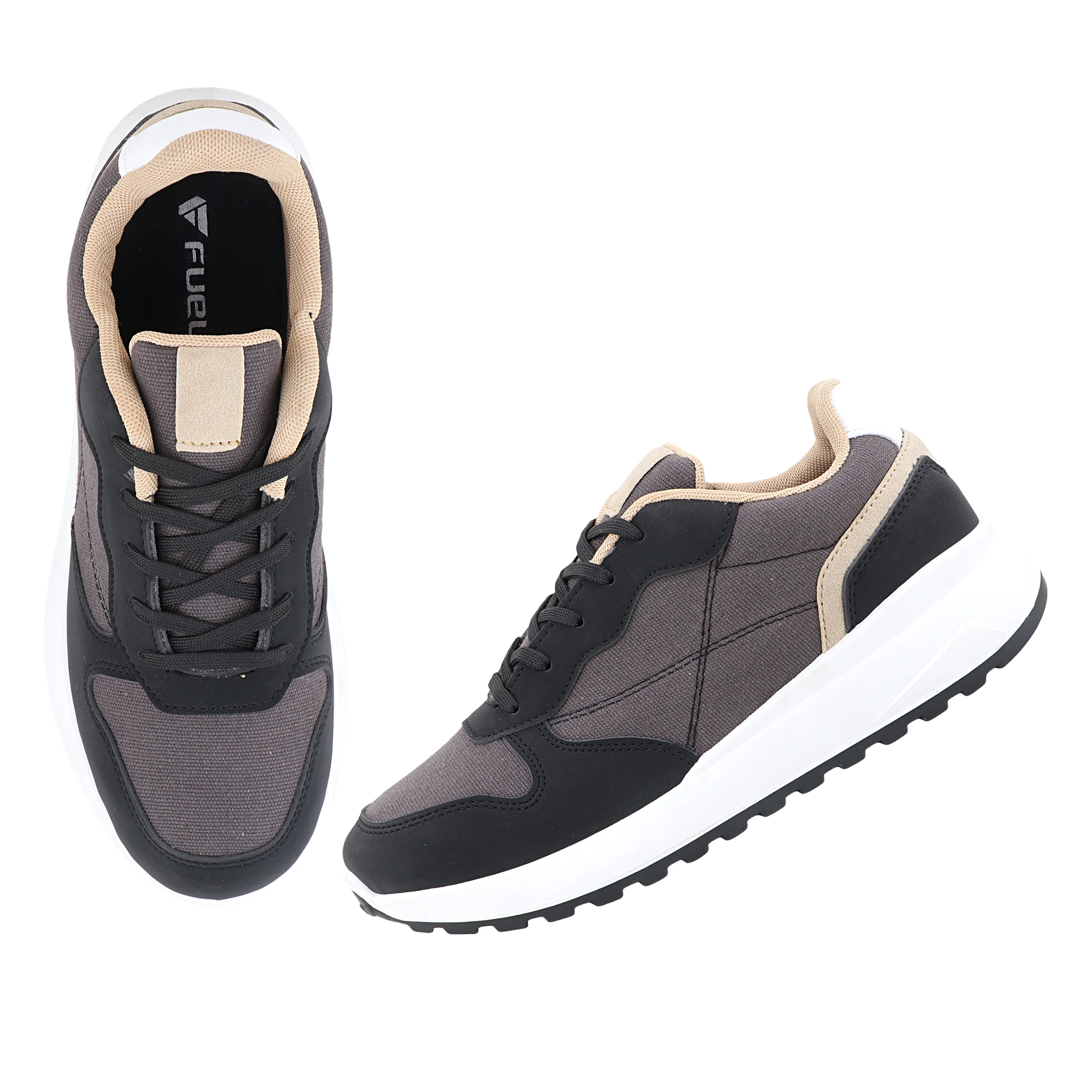 FUEL Neostep Comfortable & Casual Lightweight Sports Shoes for Men's (Black) - Image 6
