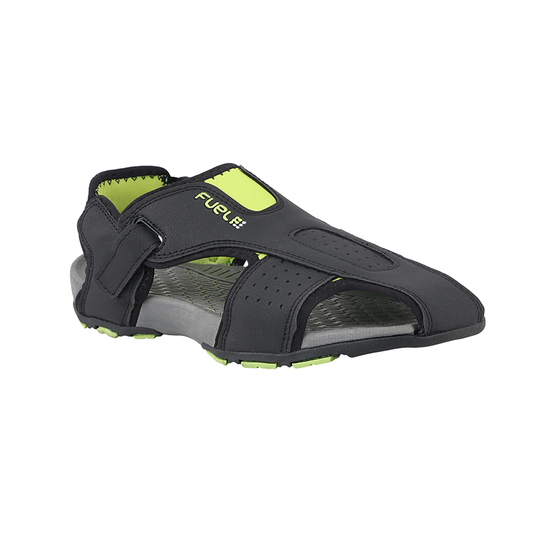 FUEL Neston Light Weight & Comfortable Men Sandal (Black)