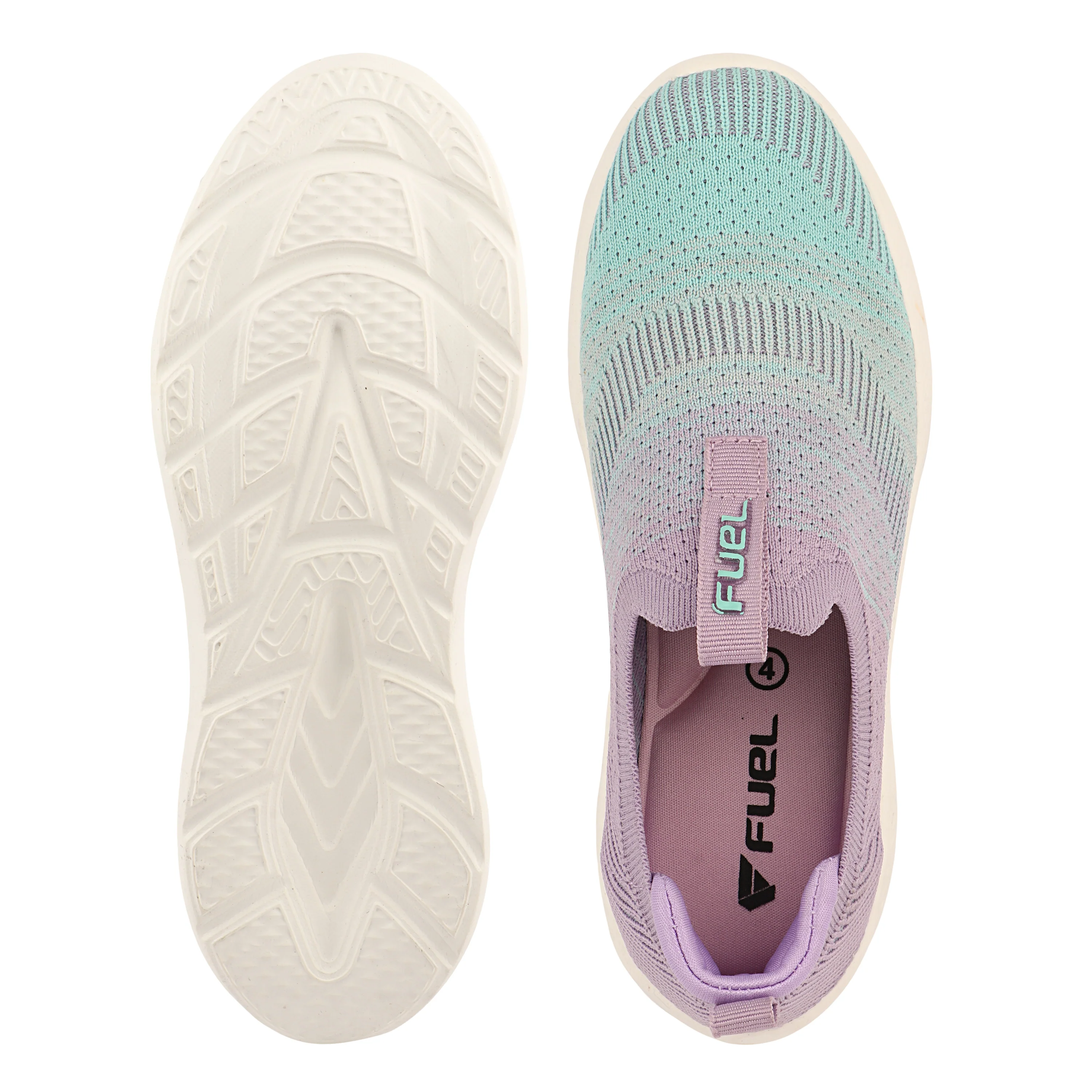FUEL Nova-01 Lightweight & Cushioned Footbed with Breathable Knit Casual Wear Shoes for Women's (Green) - Image 4