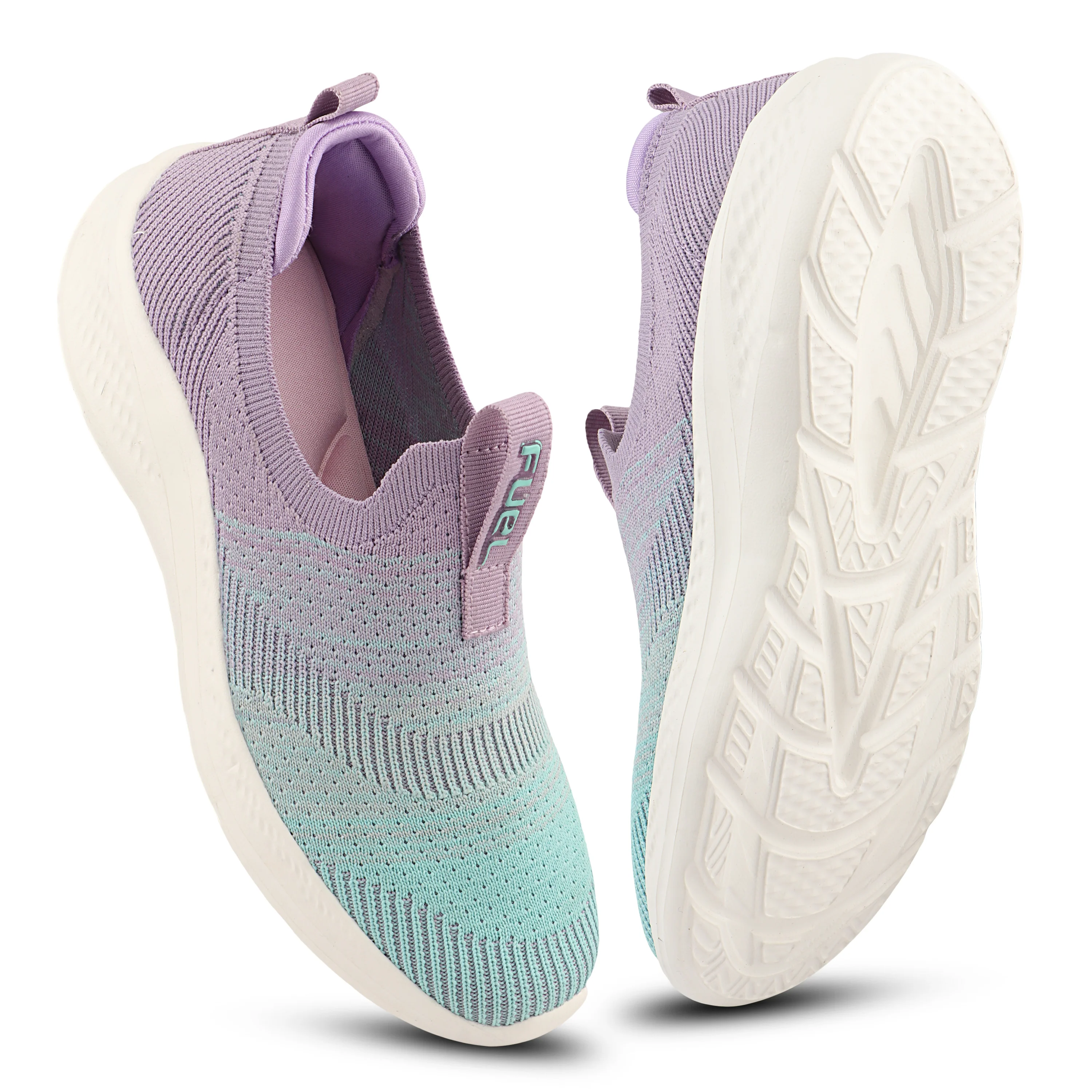 FUEL Nova-01 Lightweight & Cushioned Footbed with Breathable Knit Casual Wear Shoes for Women's (Green) - Image 5