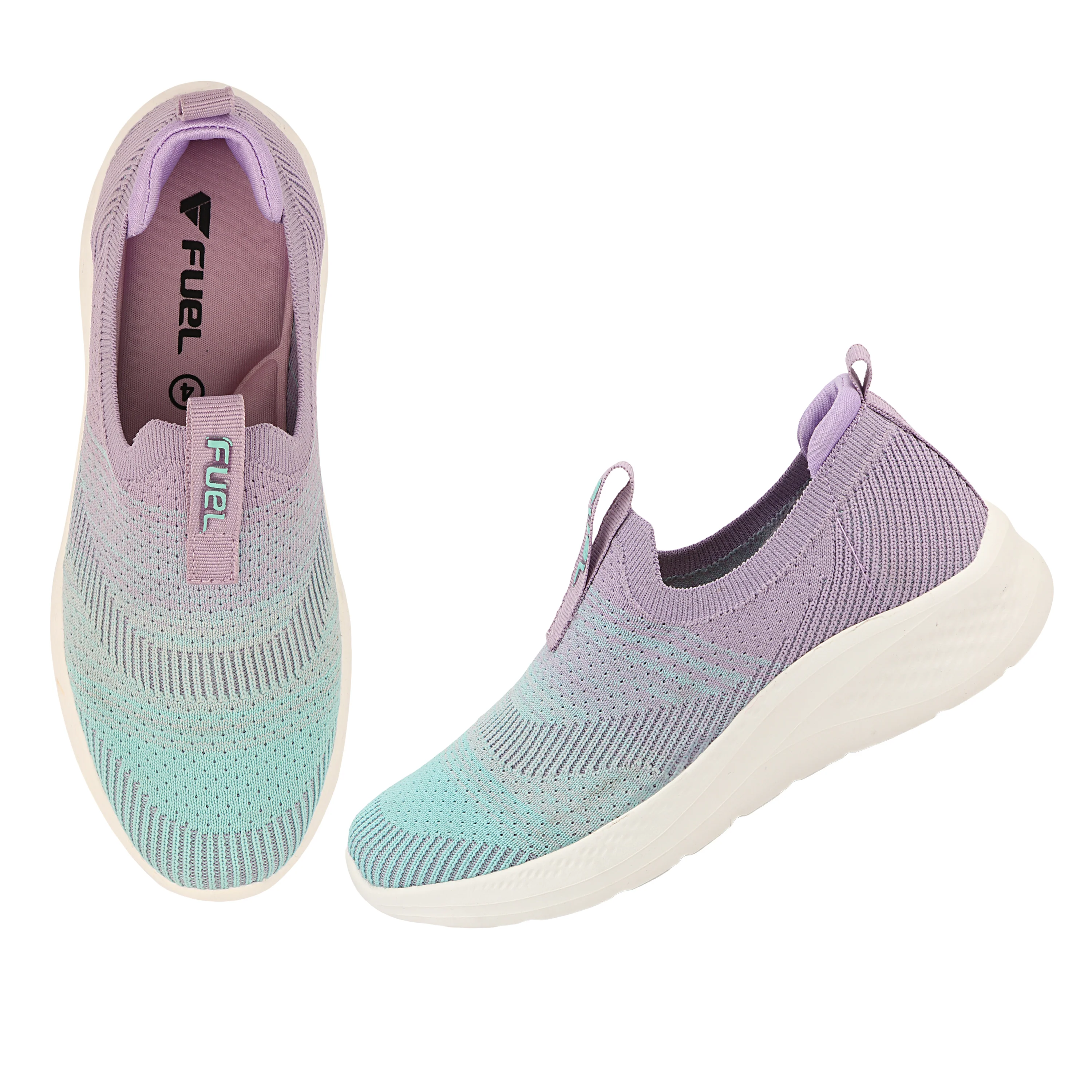 FUEL Nova-01 Lightweight & Cushioned Footbed with Breathable Knit Casual Wear Shoes for Women's (Green) - Image 6