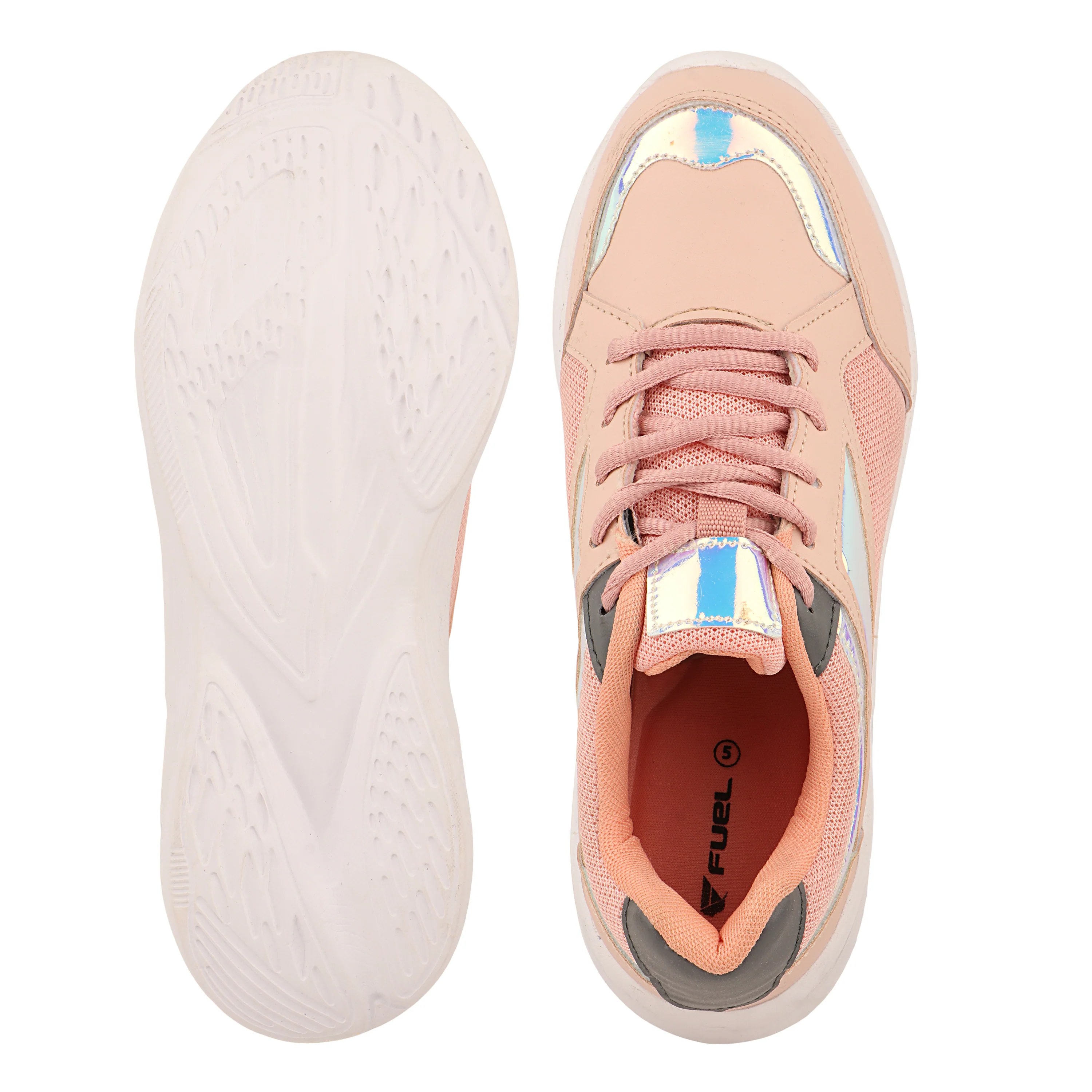 FUEL Nova Performance Max Comfortable & Breathable Sports Shoes for Women (Peach) - Image 4