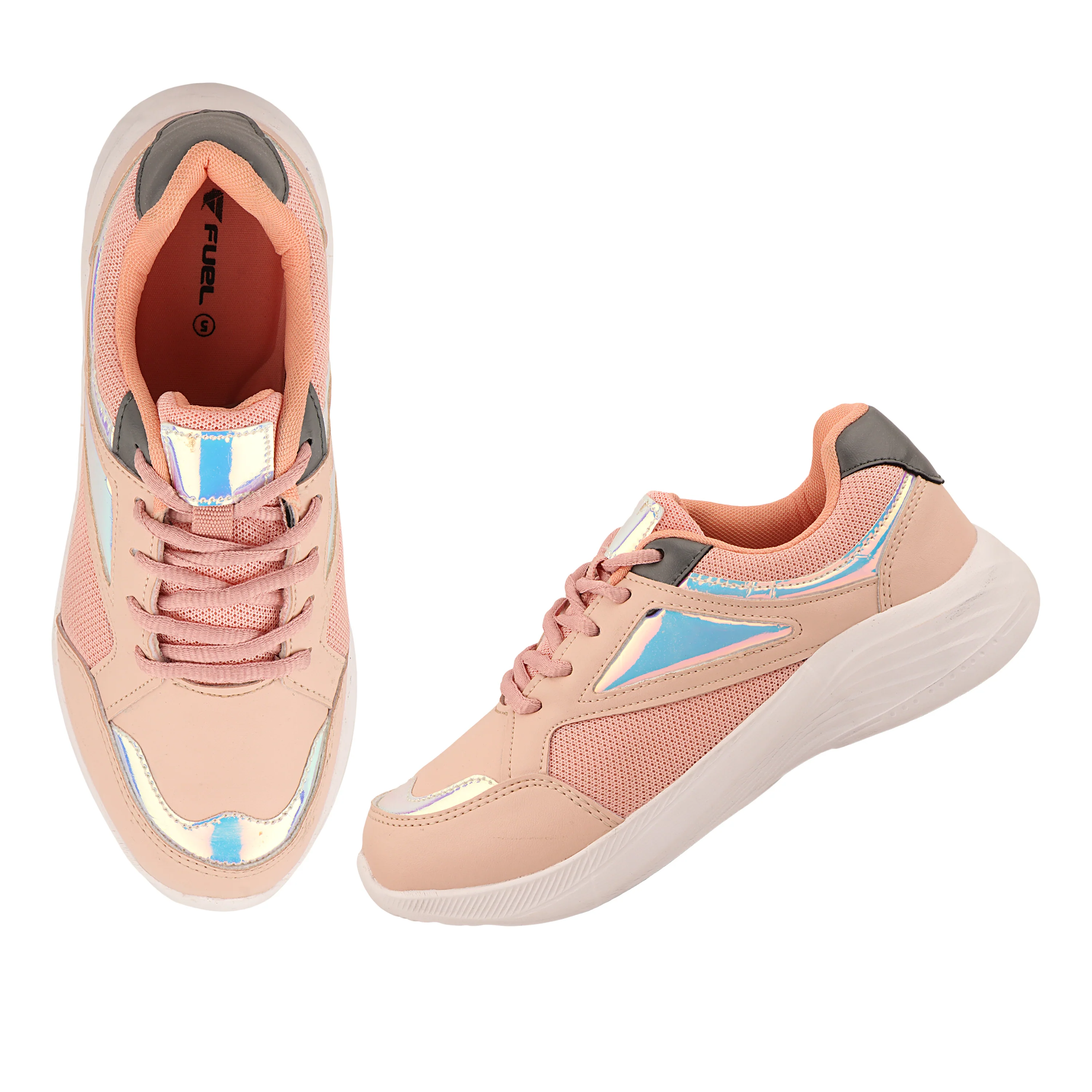 FUEL Nova Performance Max Comfortable & Breathable Sports Shoes for Women (Peach) - Image 5