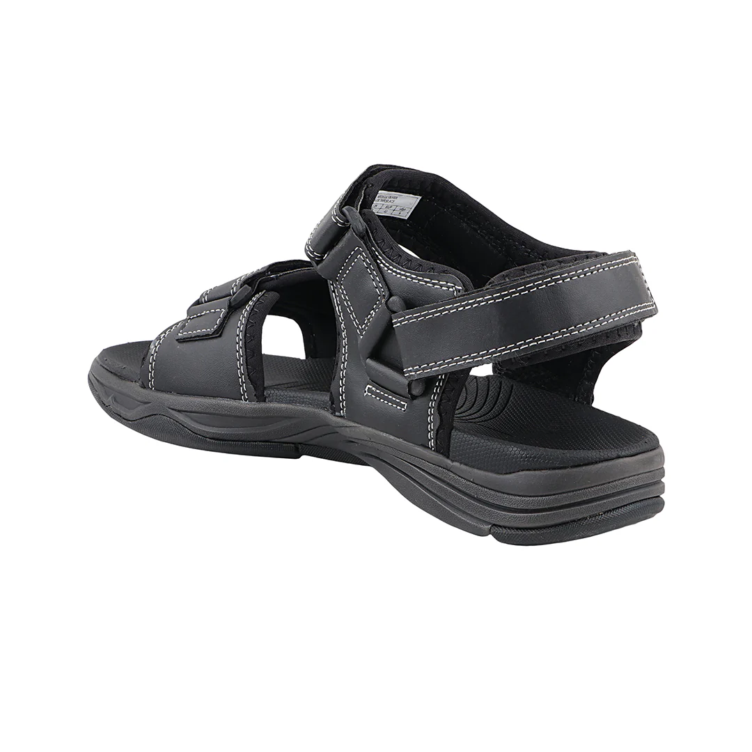 FUEL Oliver Trendy Comfortable & Outdoor Casual Sports Sandal for Men's (Black) - Image 3