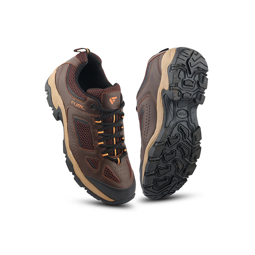 FUEL Outdoor-02 Comfort Sports Shoes in Breathable Mesh for Men (Brown) - Image 6