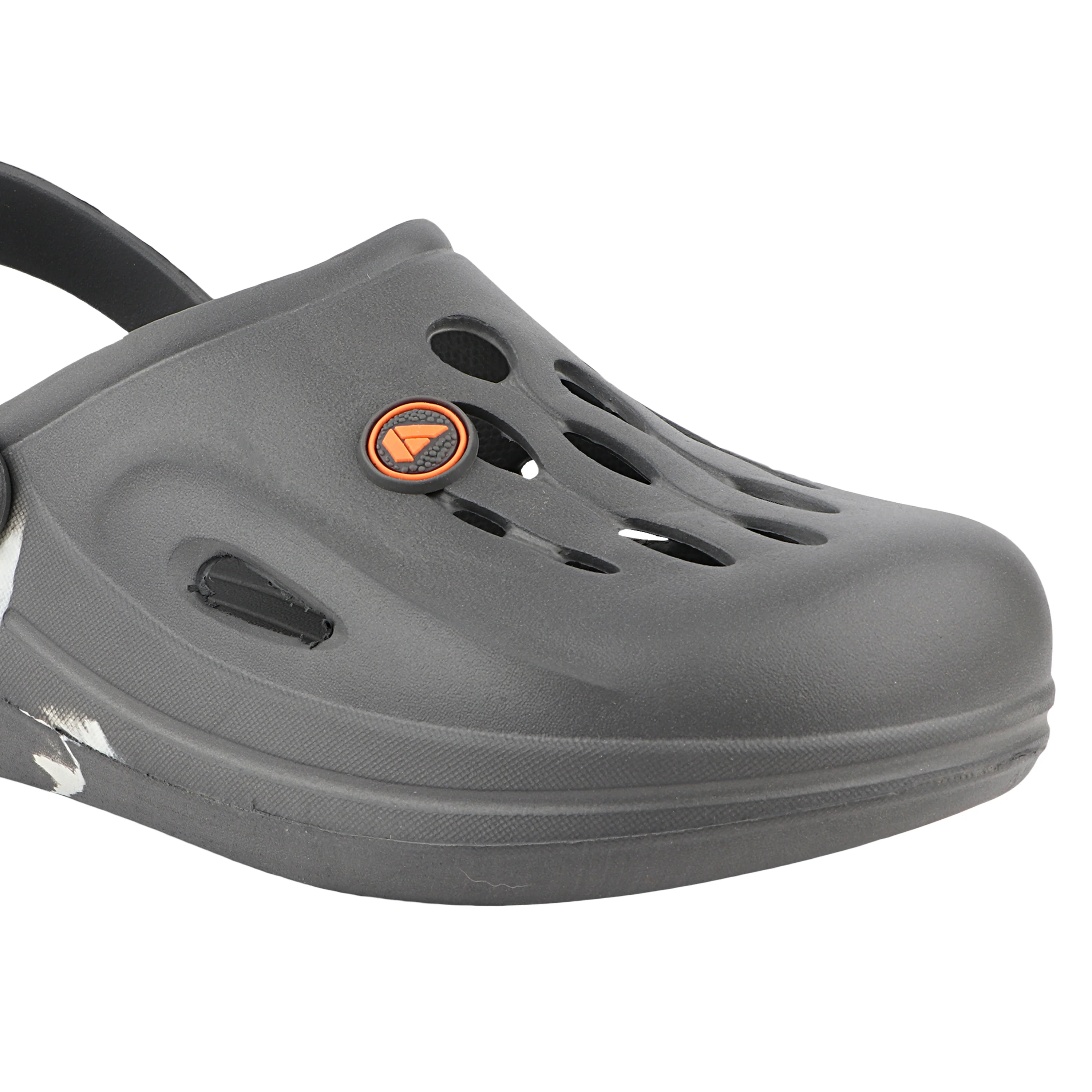 FUEL Oxygen Cushioned Comfort and Lightweight Slip-On with Anti-Slip Sole Clogs for Men's (Grey) - Image 2