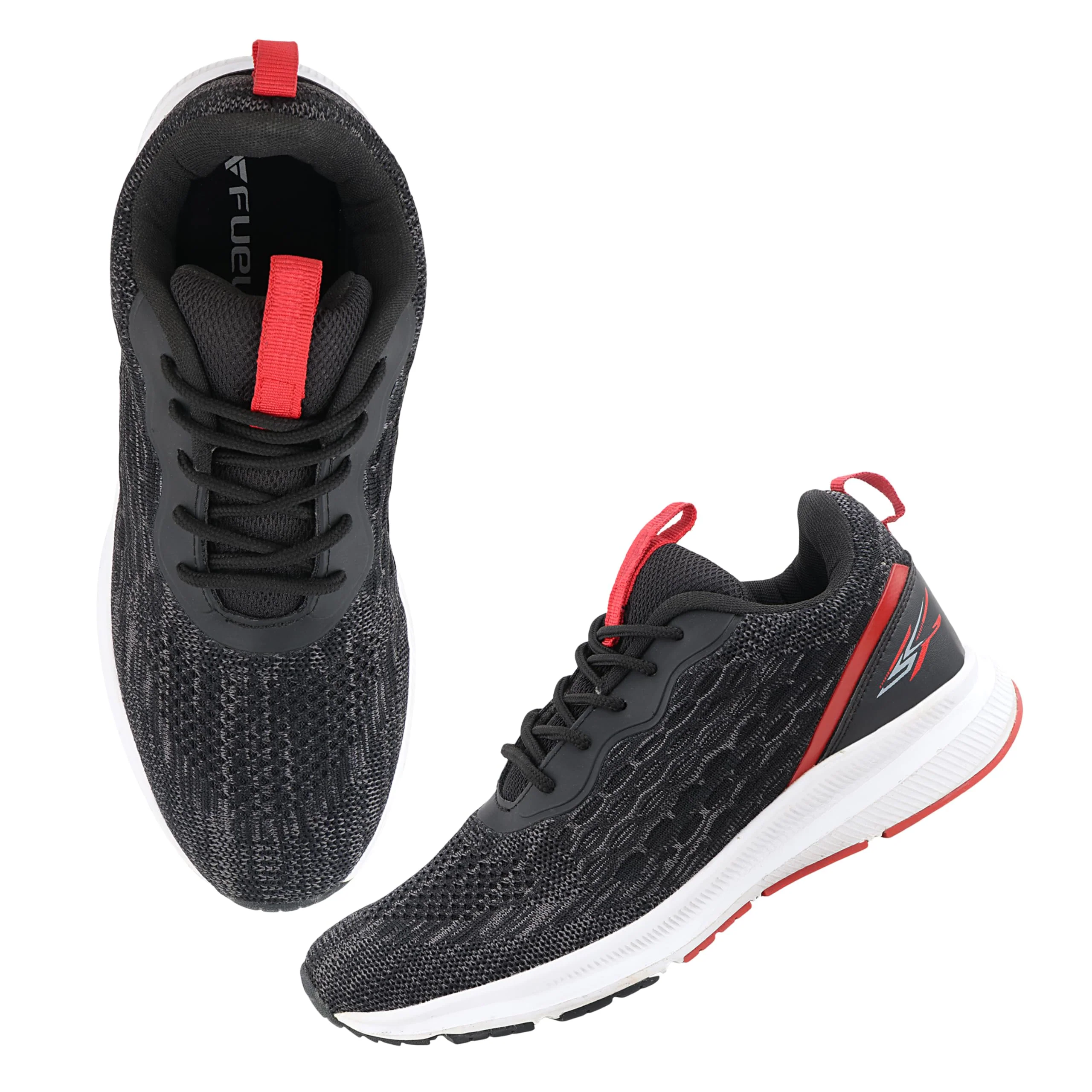 FUEL Pilot-02 Comfortable Lightweight Breathable Knitting Sport Shoes for Men's (Black) - Image 6